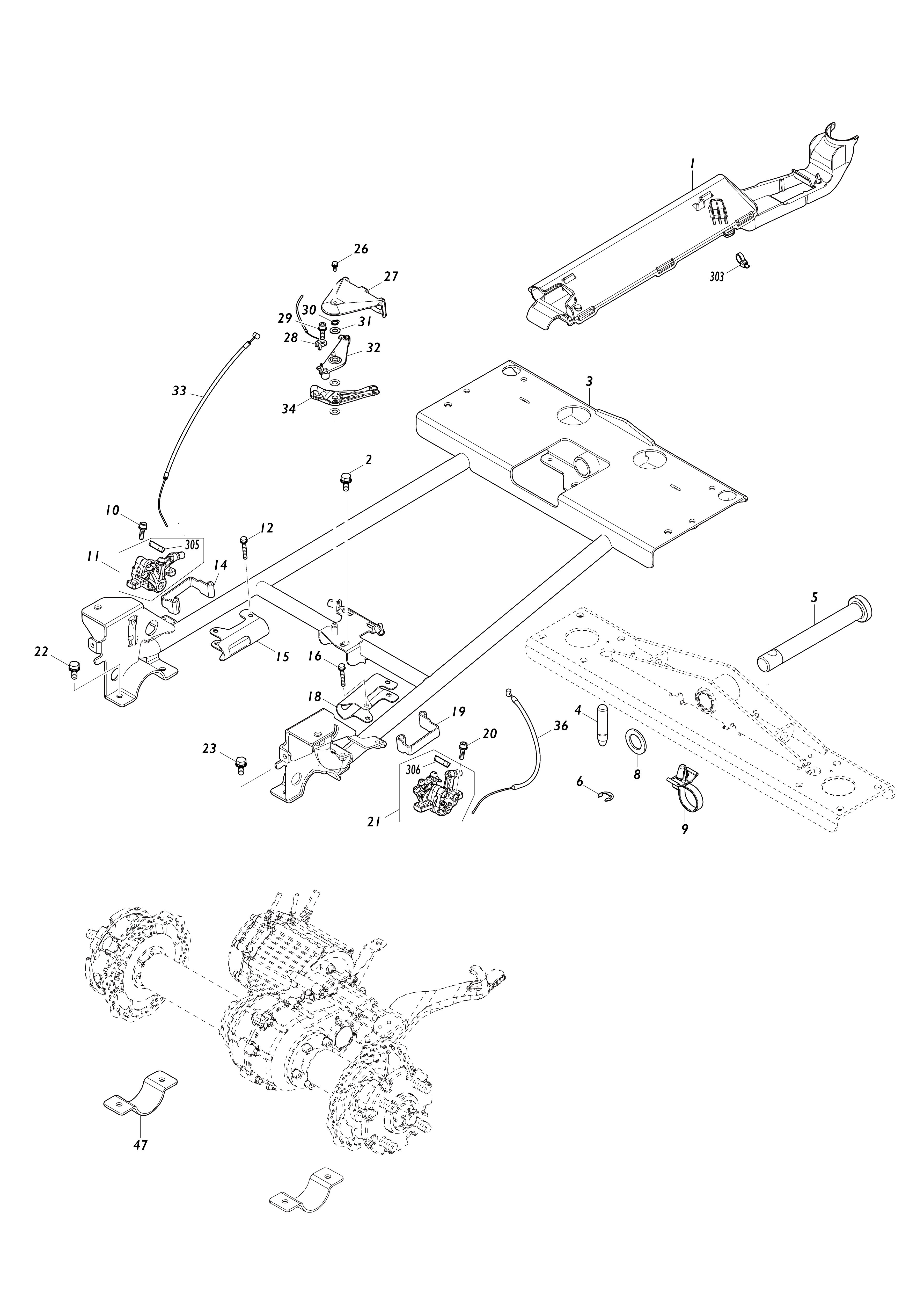 Vue éclatée Makita DCU604#01
