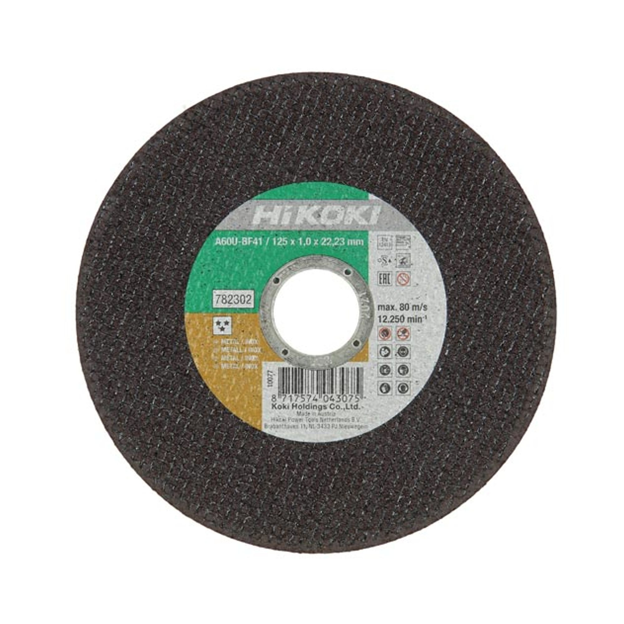 Disque à tronçonner Hikoki Standard Inox+Métal Plat 115 mm ep 1 mm #01