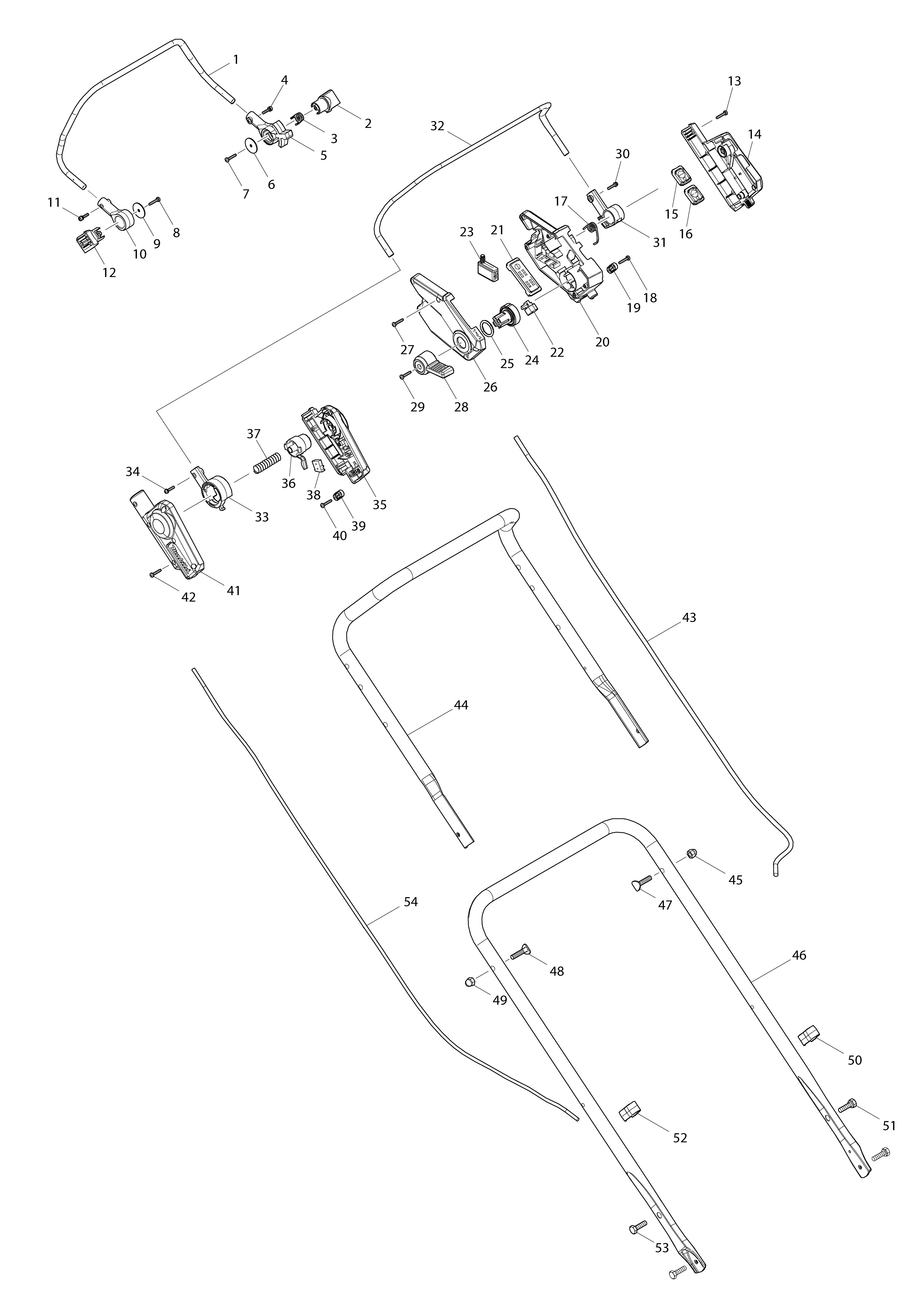 Vue éclatée Makita DLM532#01