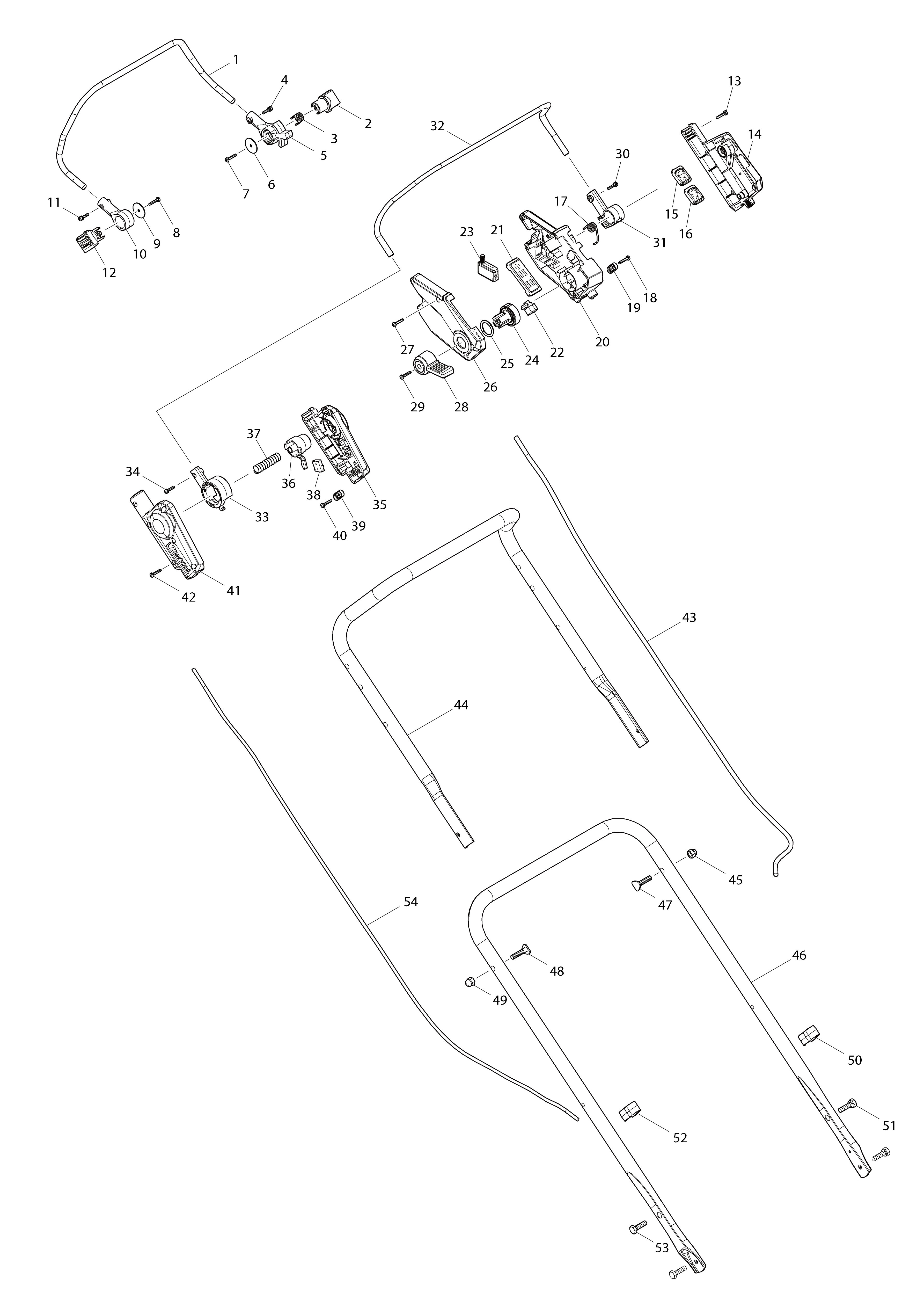 Vue éclatée Makita DLM536#01