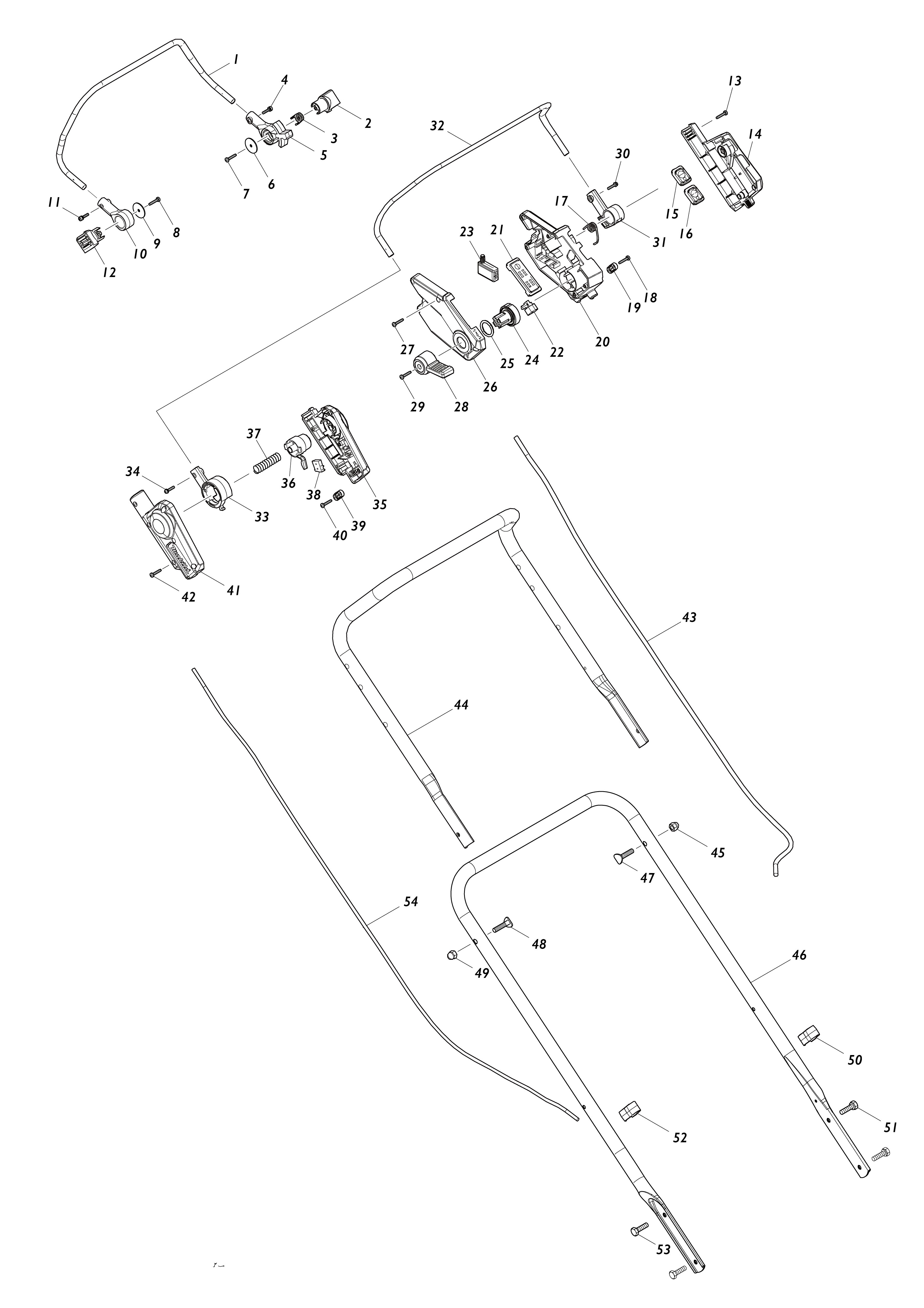 Vue éclatée Makita DLM537#01