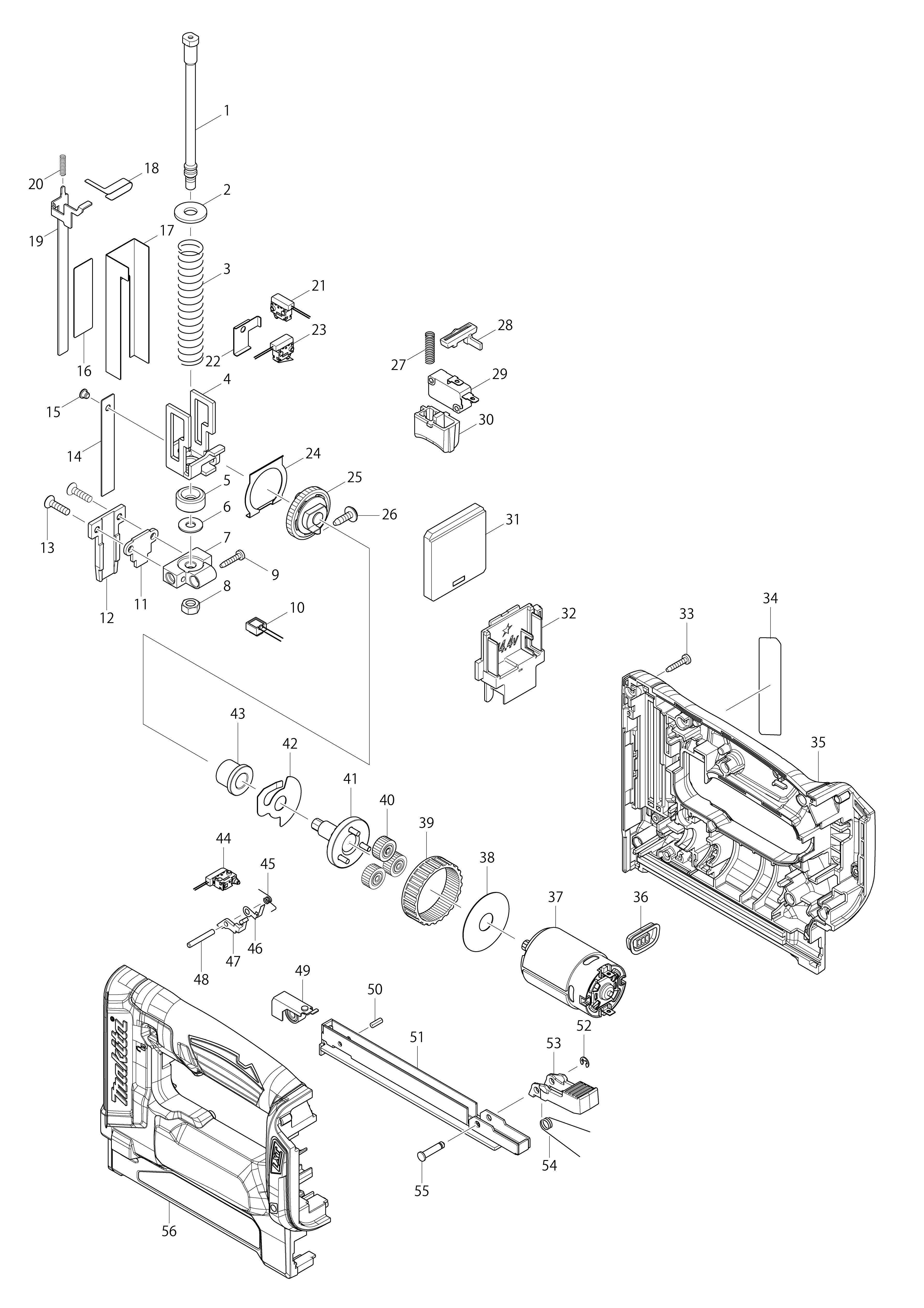 Vue éclatée Makita DST111#01
