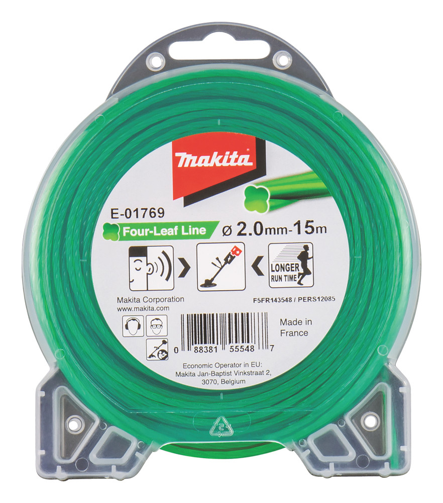Fil nylon hélicoïdal pour débroussailleuse à batterie Makita