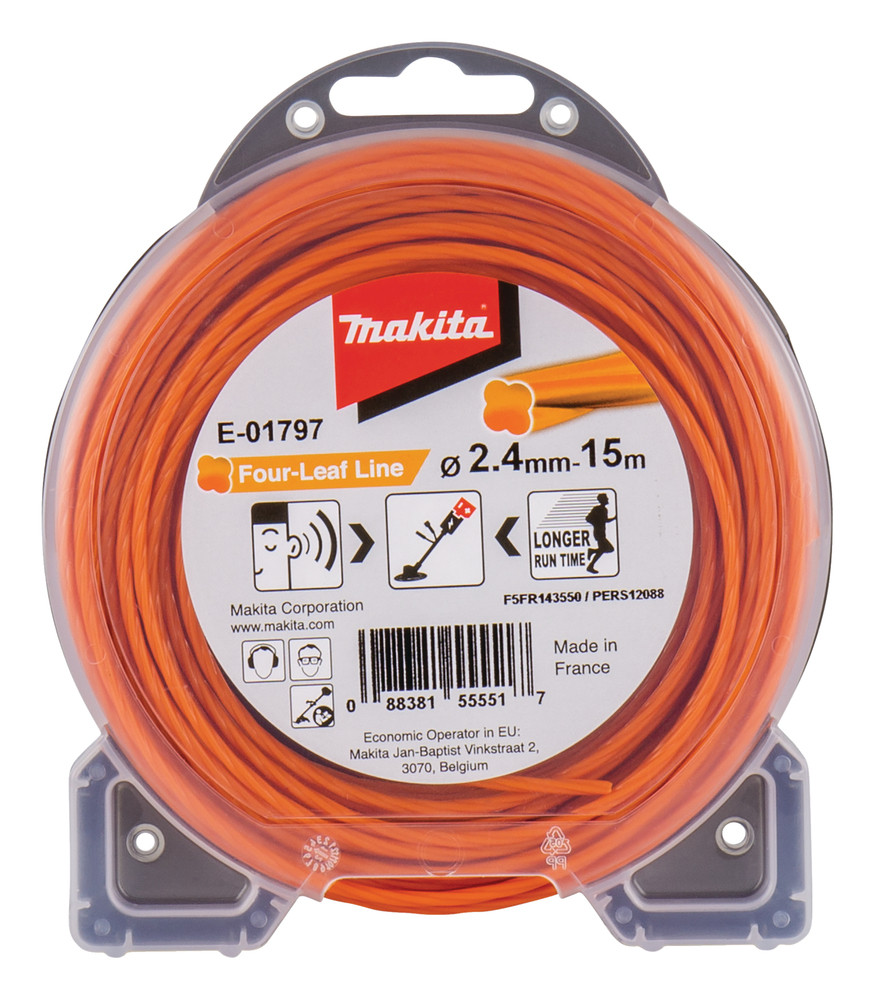 Fil nylon hélicoïdal pour débroussailleuse à batterie Makita
