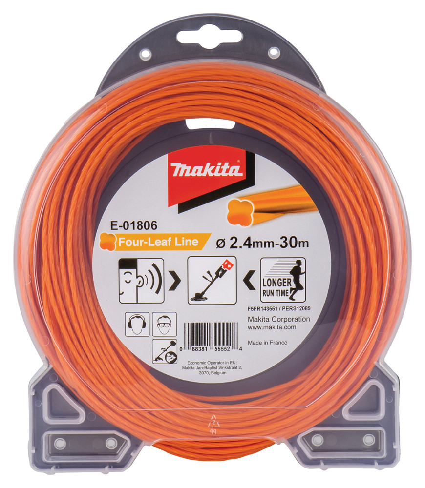 Fil nylon hélicoïdal pour débroussailleuse à batterie Makita