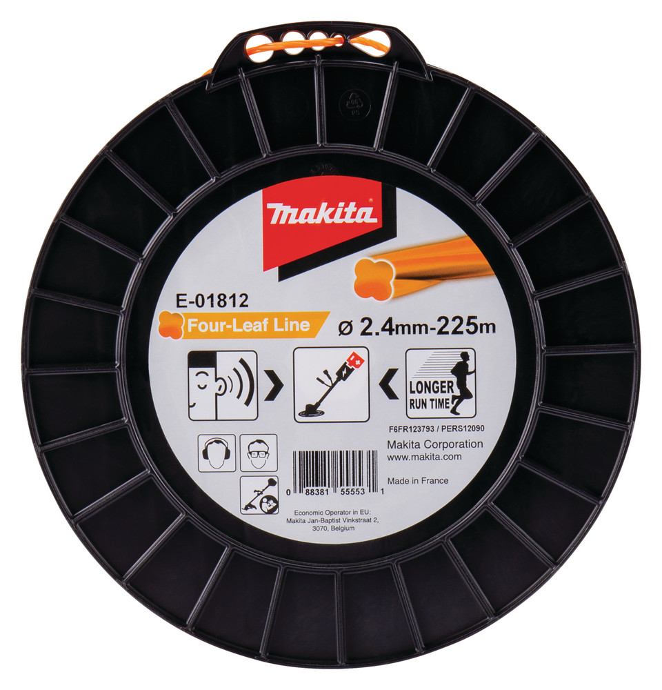 Fil nylon hélicoïdal pour débroussailleuse à batterie Makita
