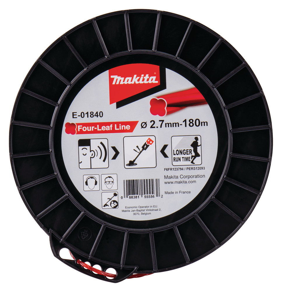 Fil nylon hélicoïdal pour débroussailleuse à batterie Makita
