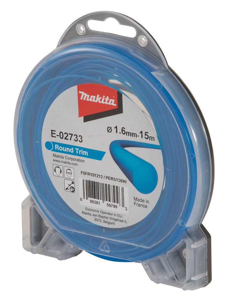 Fil nylon rond, 1,6 mm x 15 m Makita