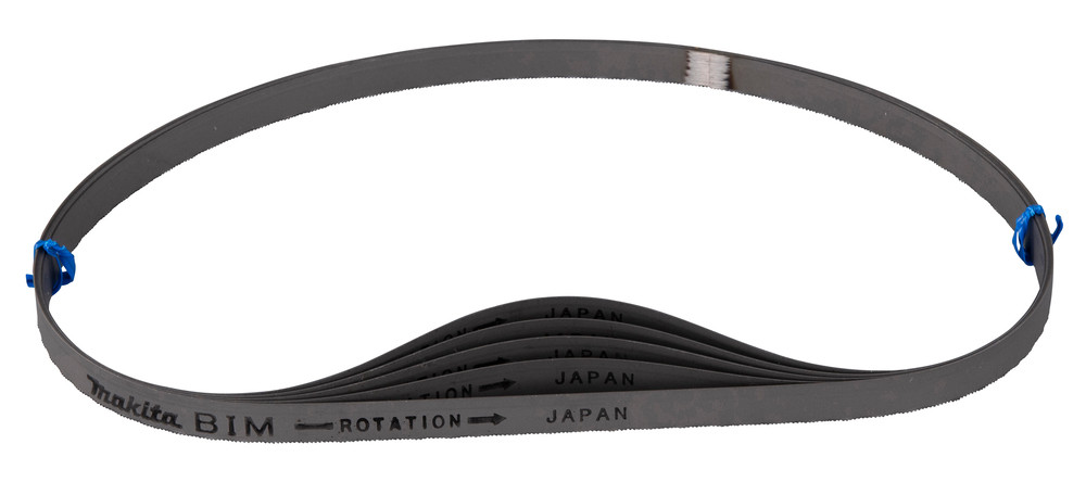 Lames 730 mm pour PVC, métal non-ferreux, acier et fonte pour scie à ruban portative Makita