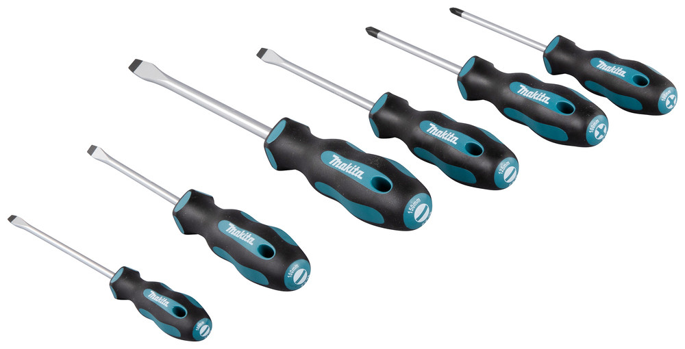 Jeu de tournevis 4 SL + 2 PH Makita