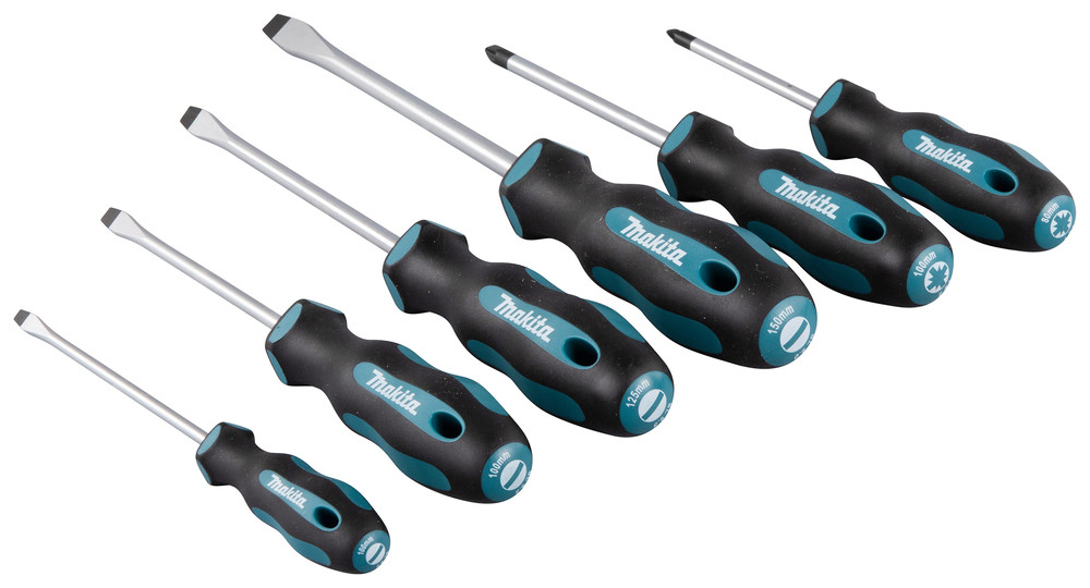 Jeu de tournevis 4 SL + 2 PZ Makita