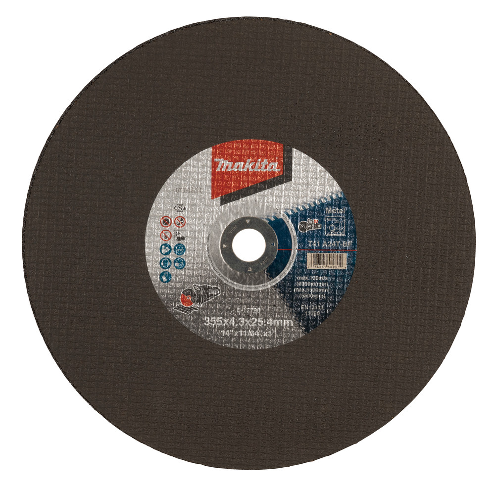 DISQUE À TRONÇONNER MÉTAL 355X4,3X25,4MM Makita