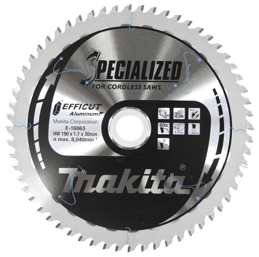 LAME CARB ALU EFFICUT 190X30MM 60D Makita