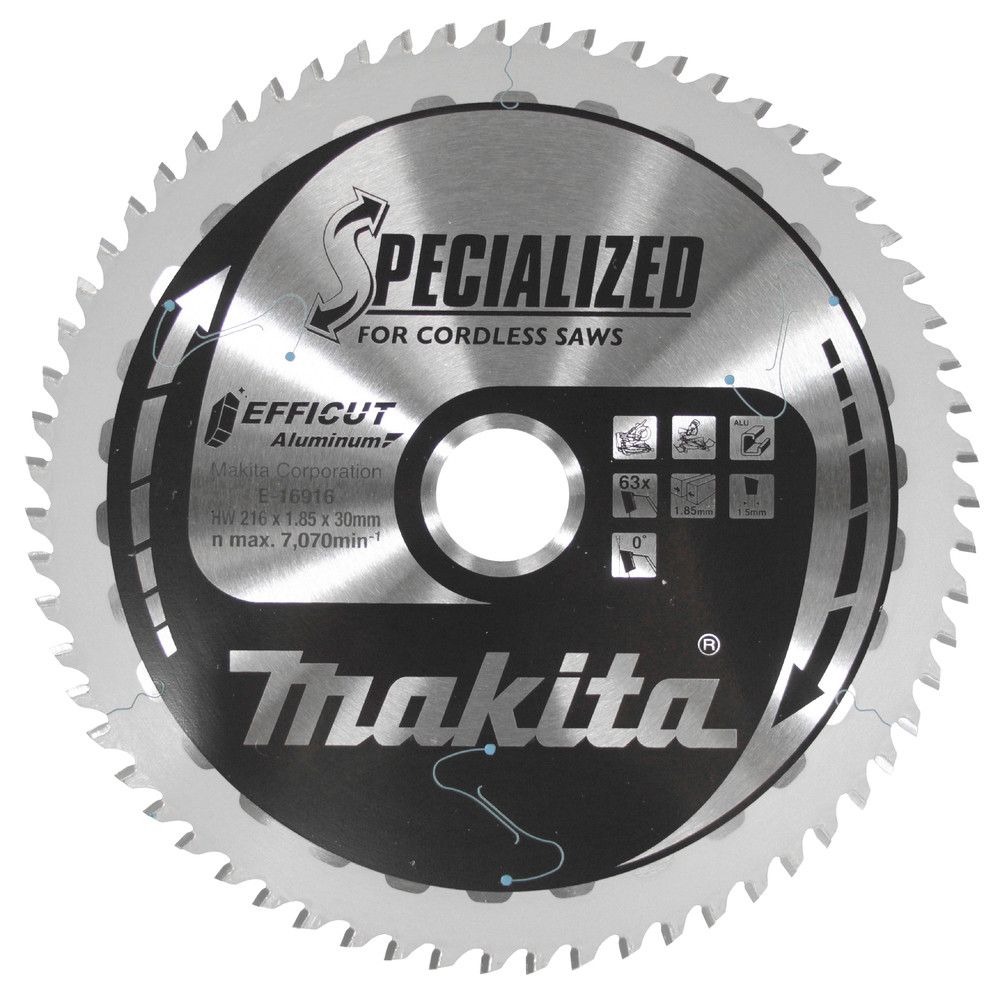LAME CARB ALU EFFICUT 216X30MM 63D Makita