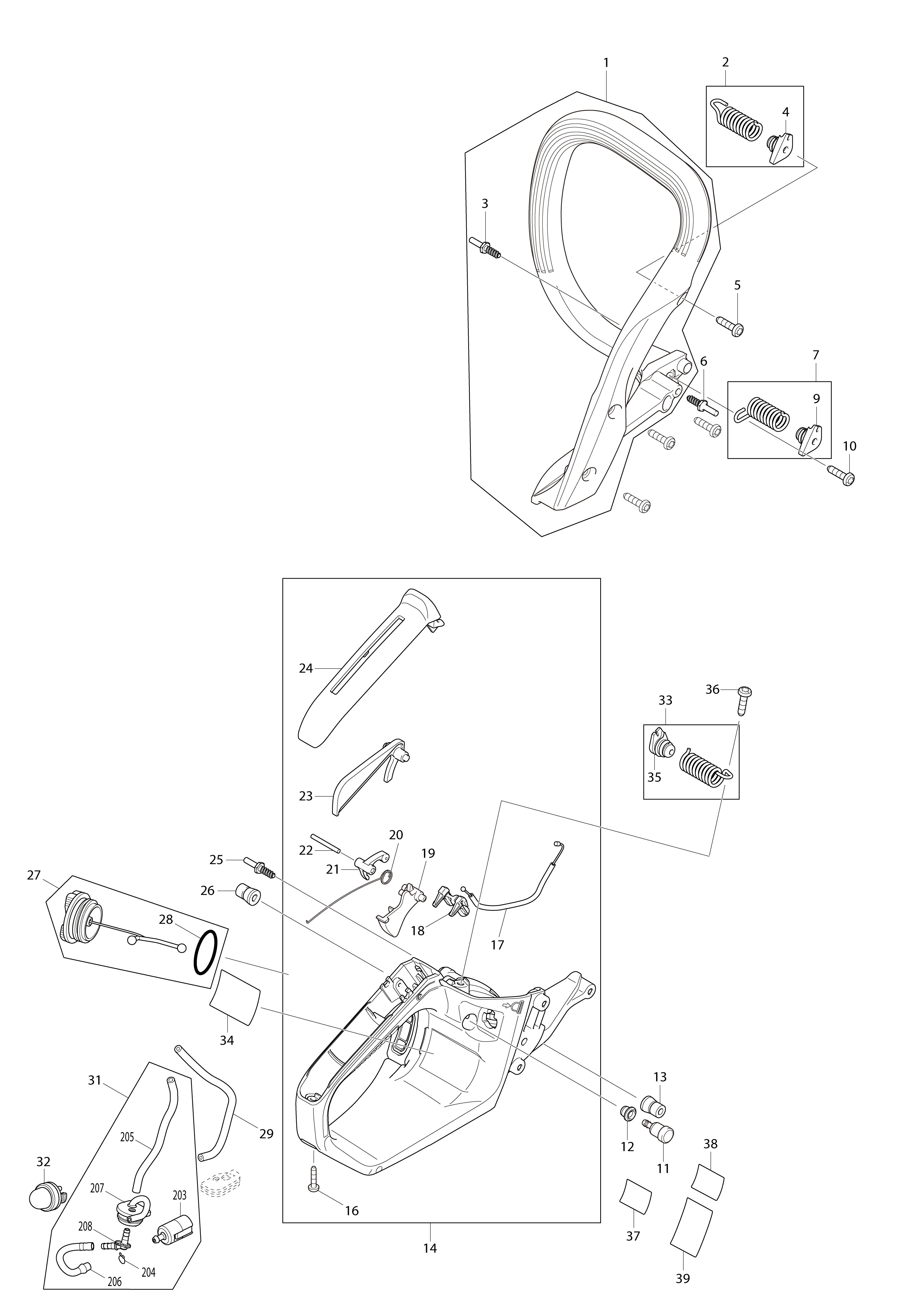 Vue éclatée Makita EA3600F#01