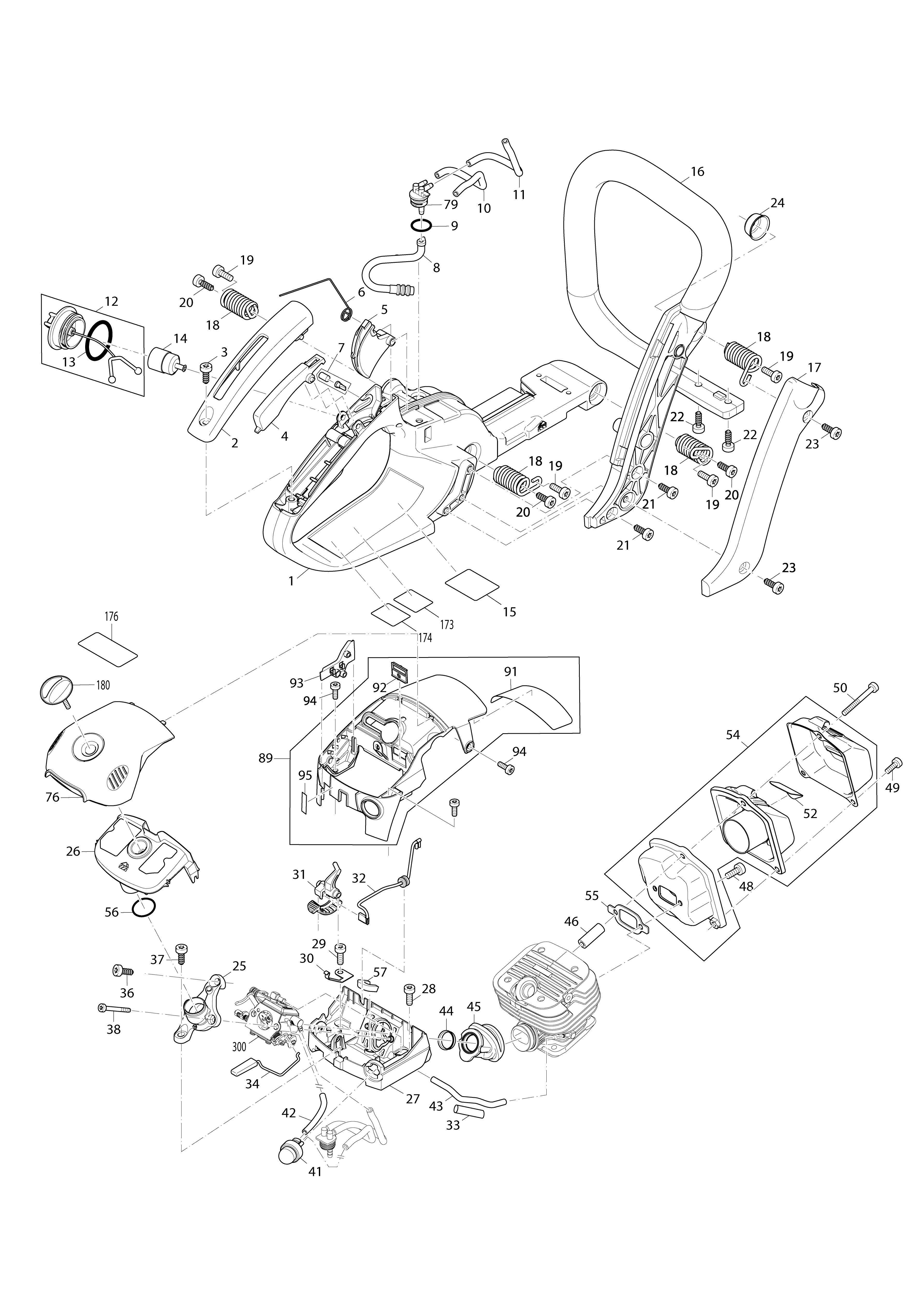 Vue éclatée Makita EA4300F#01