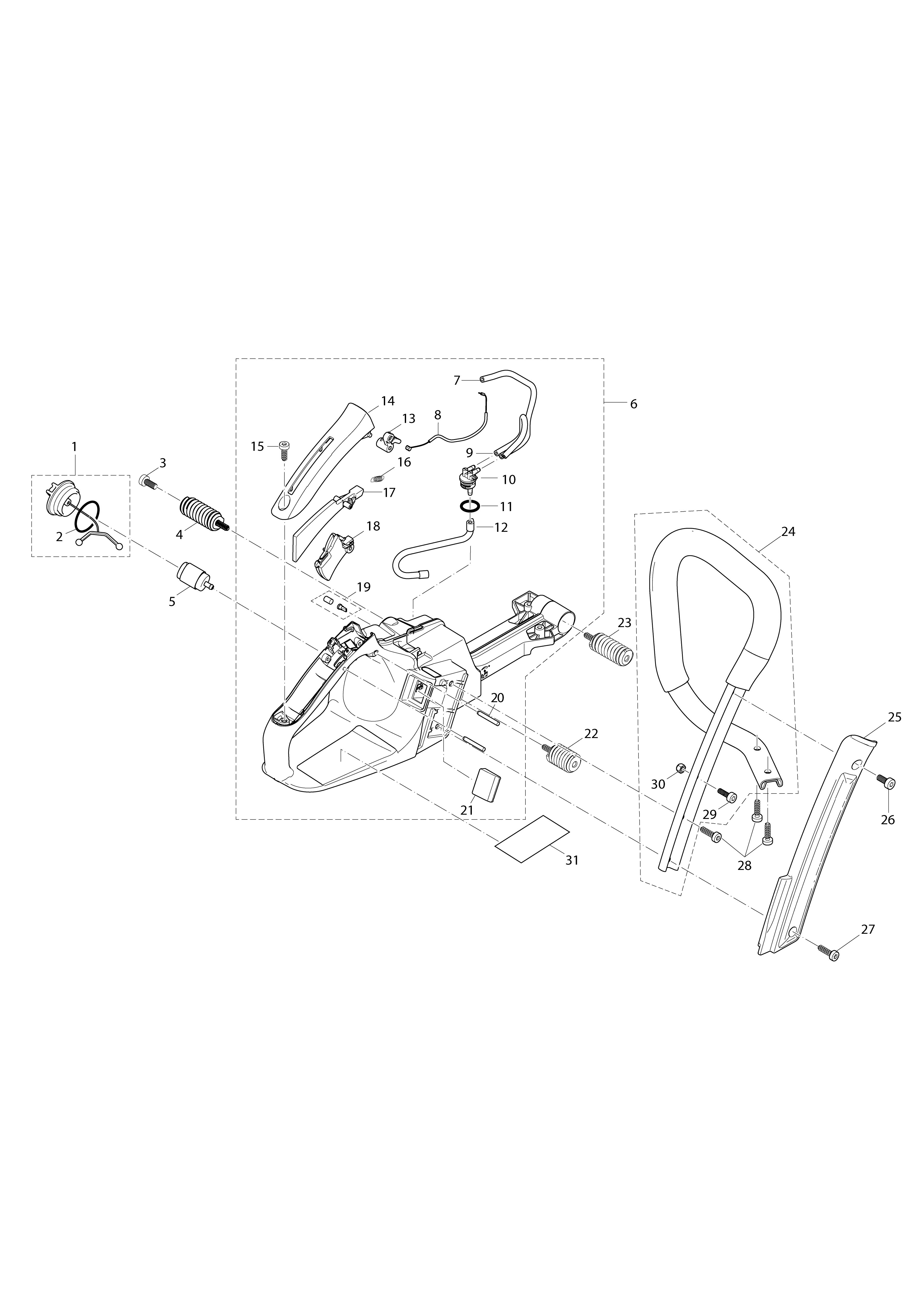 Vue éclatée Makita EA6100P#01