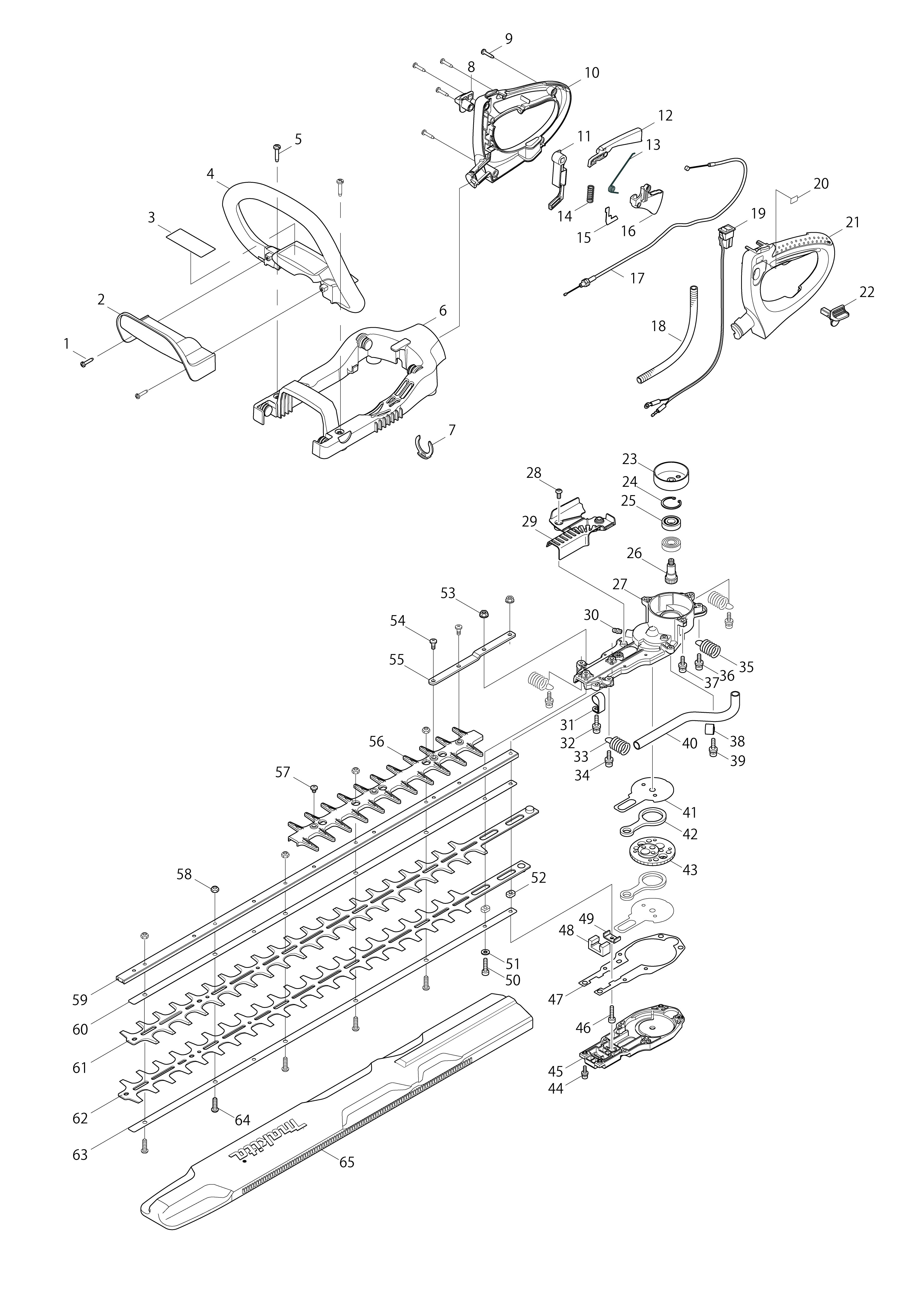Vue éclatée Makita EH7500W#01