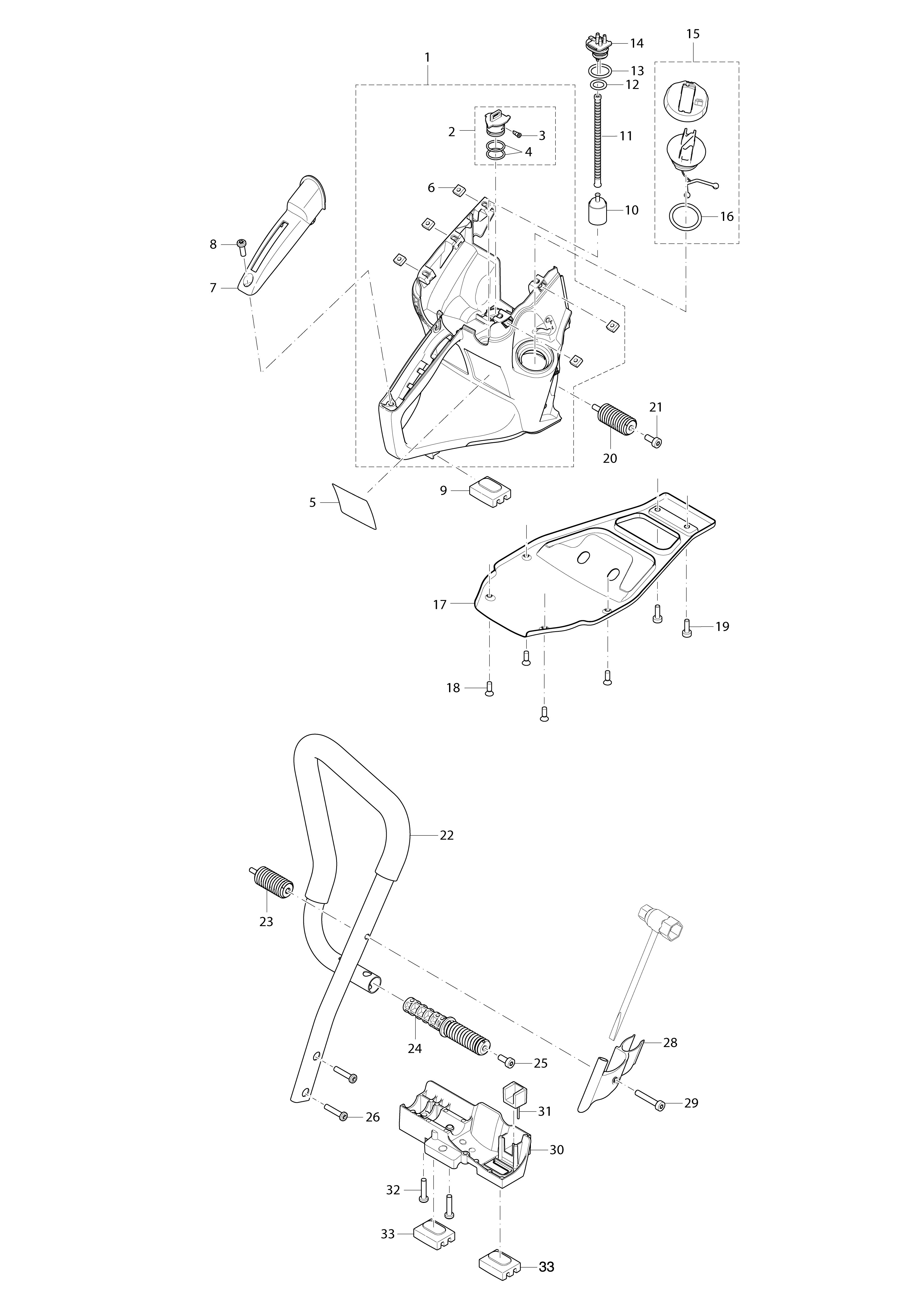 Vue éclatée Makita EK6100#01