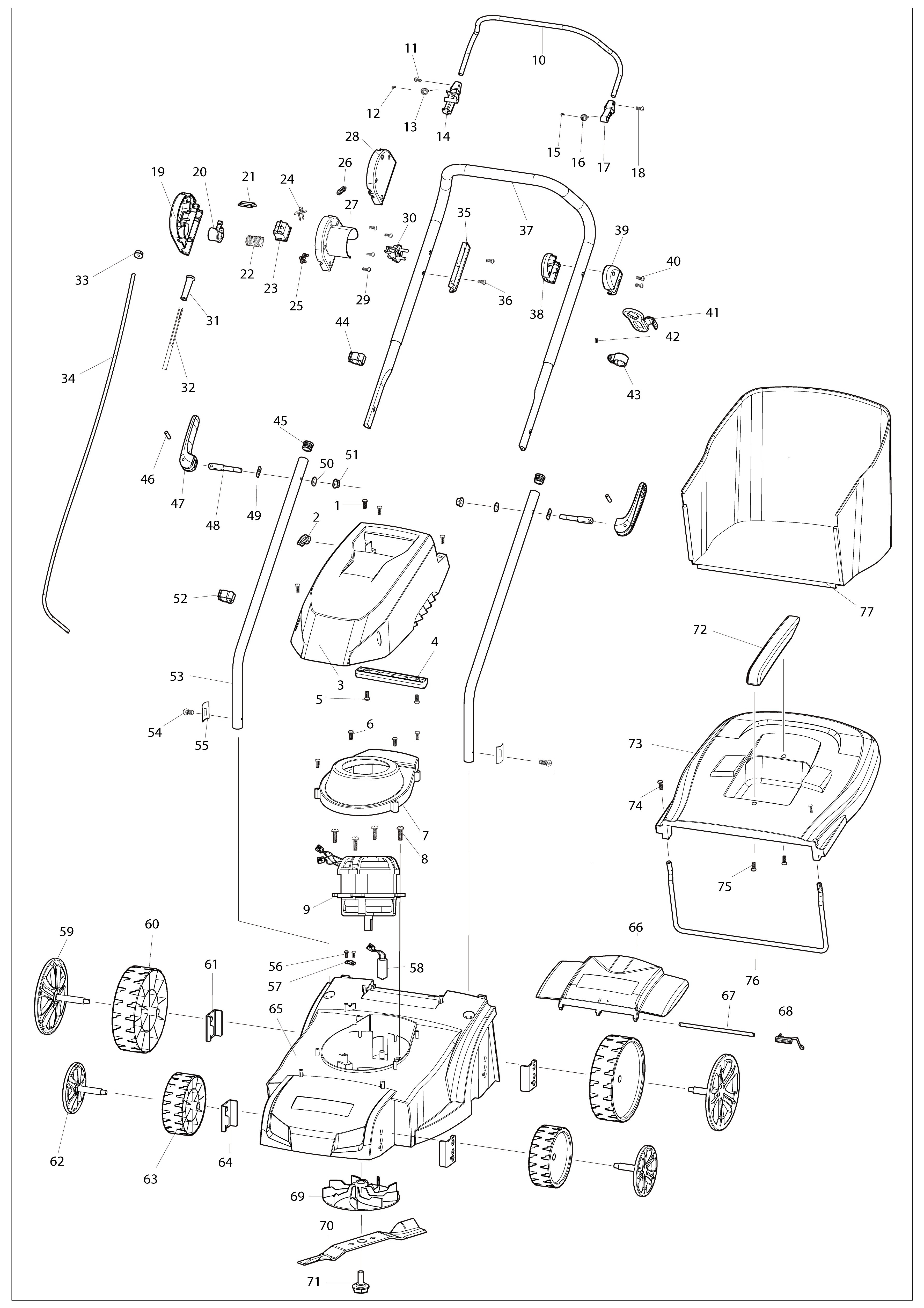 Vue éclatée Makita ELM3310#01