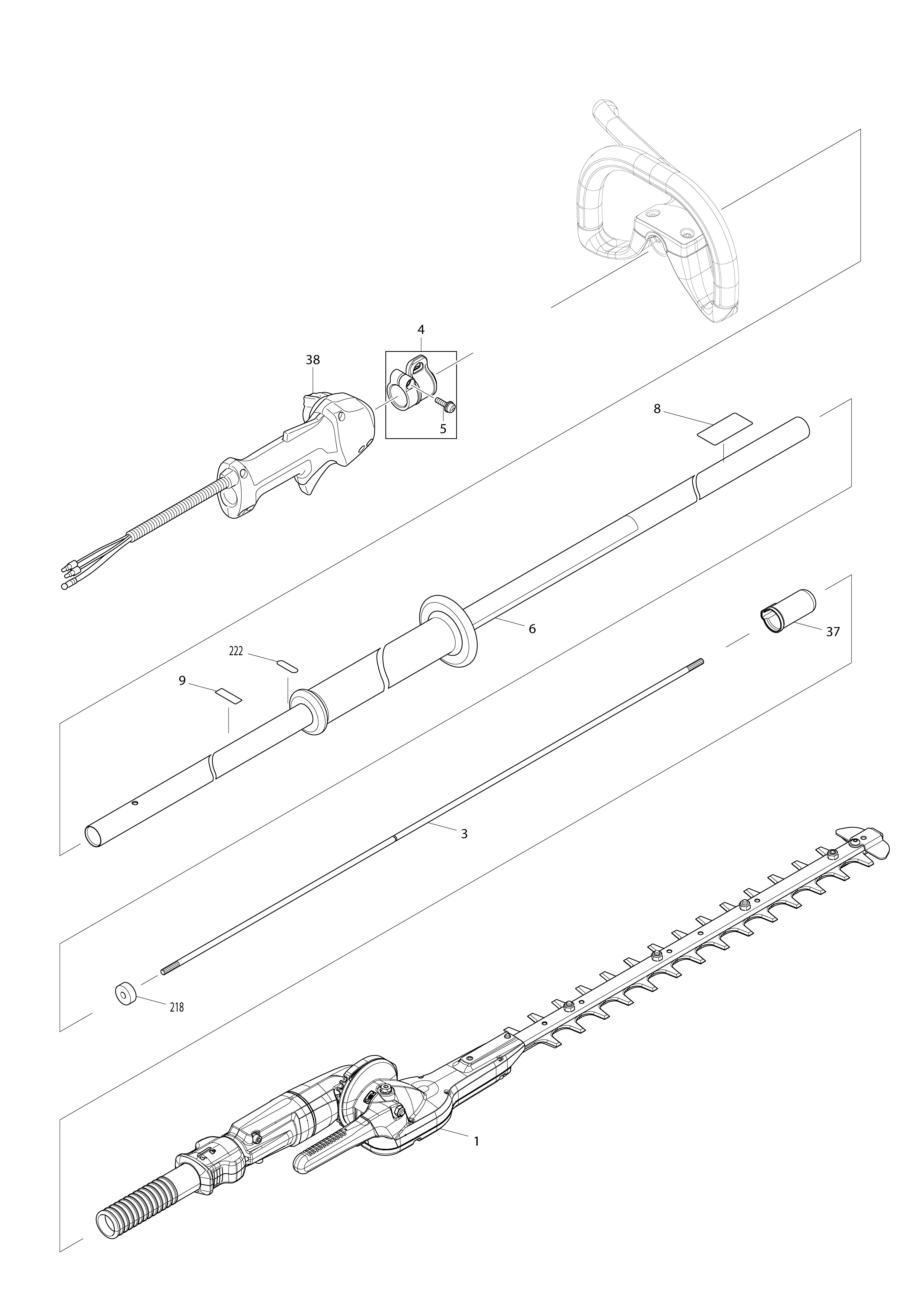 Vue éclatée Makita EN4950H#01