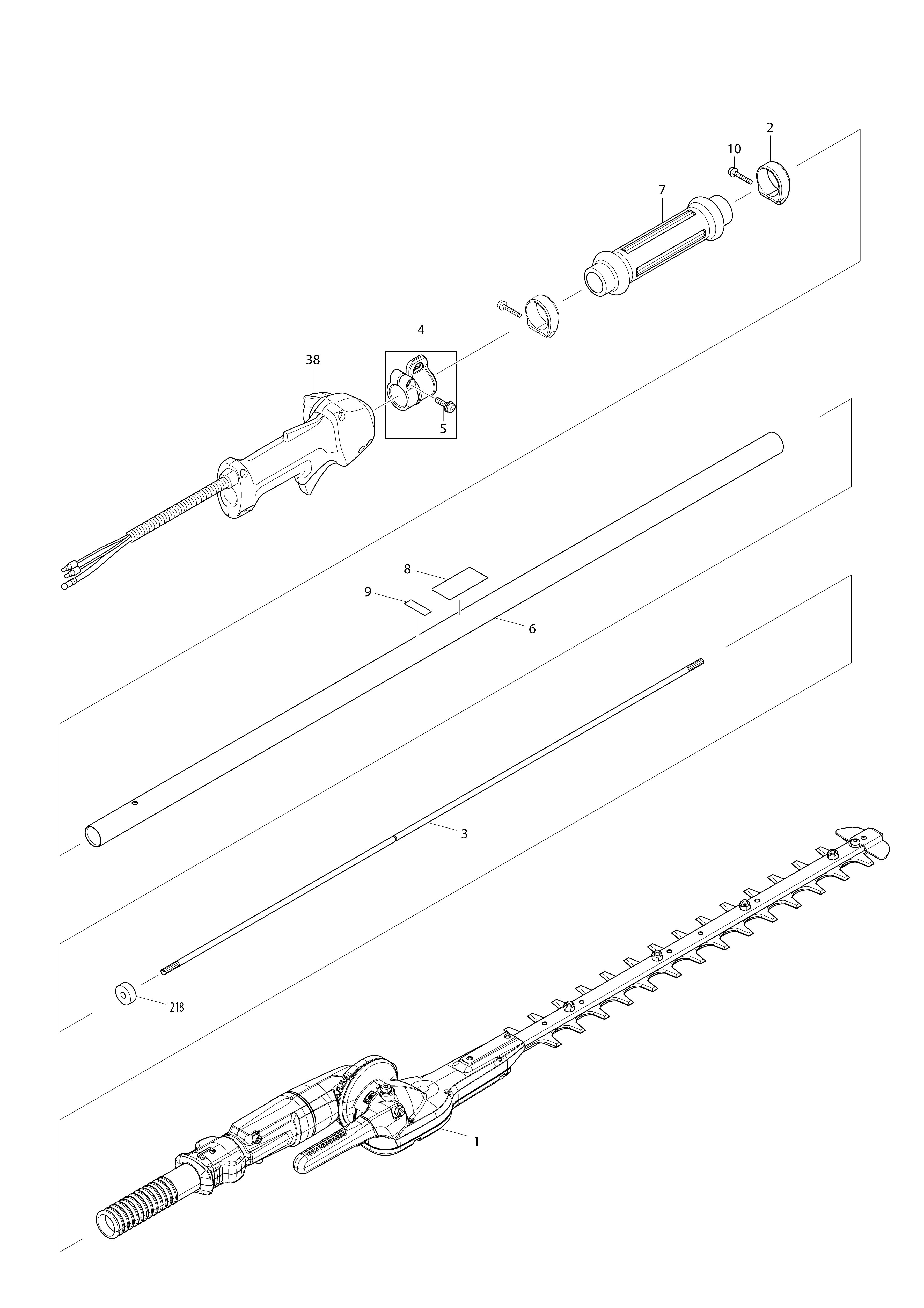 Vue éclatée Makita EN4951SH#01