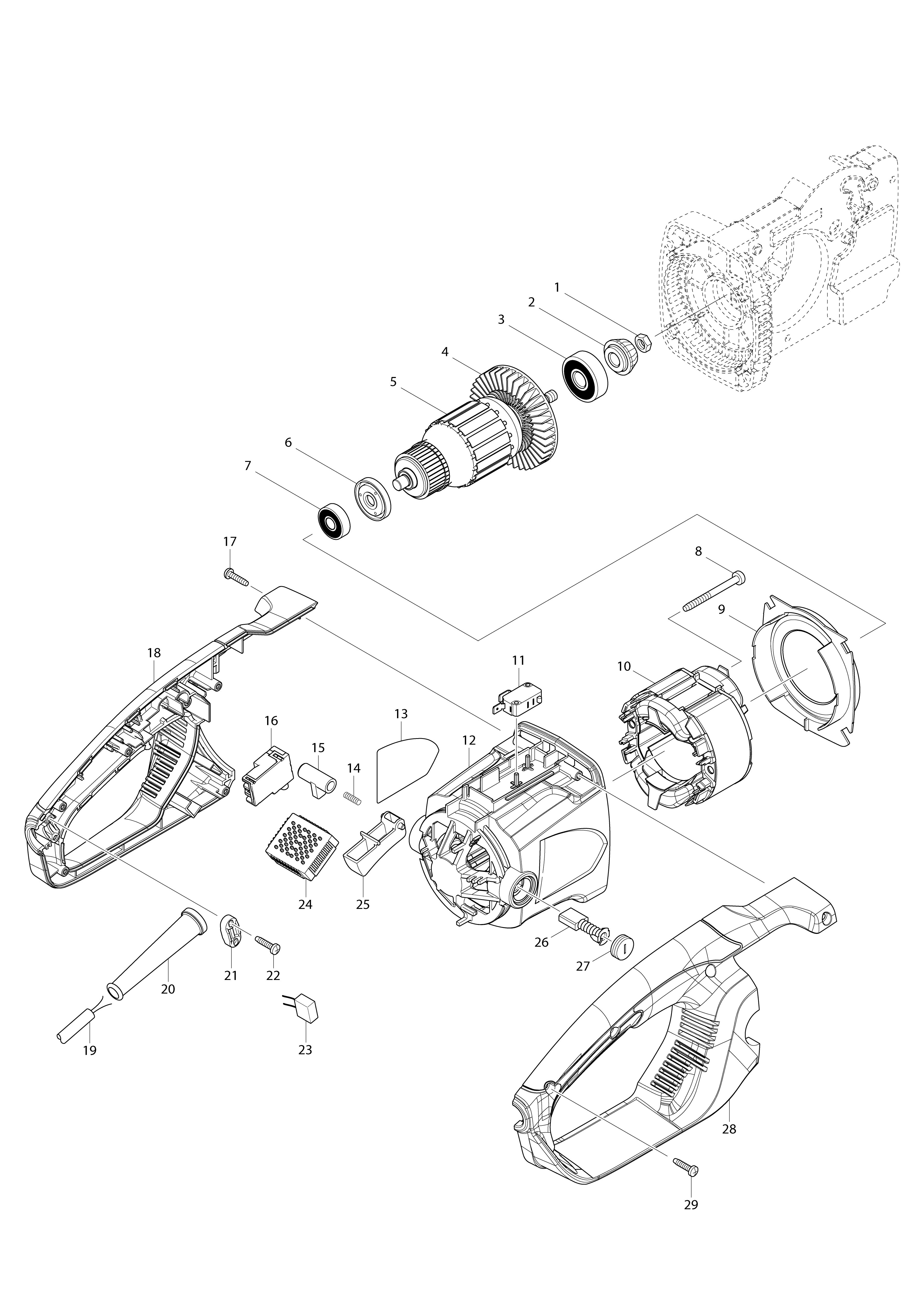 Vue éclatée Makita ES2136TLC#01