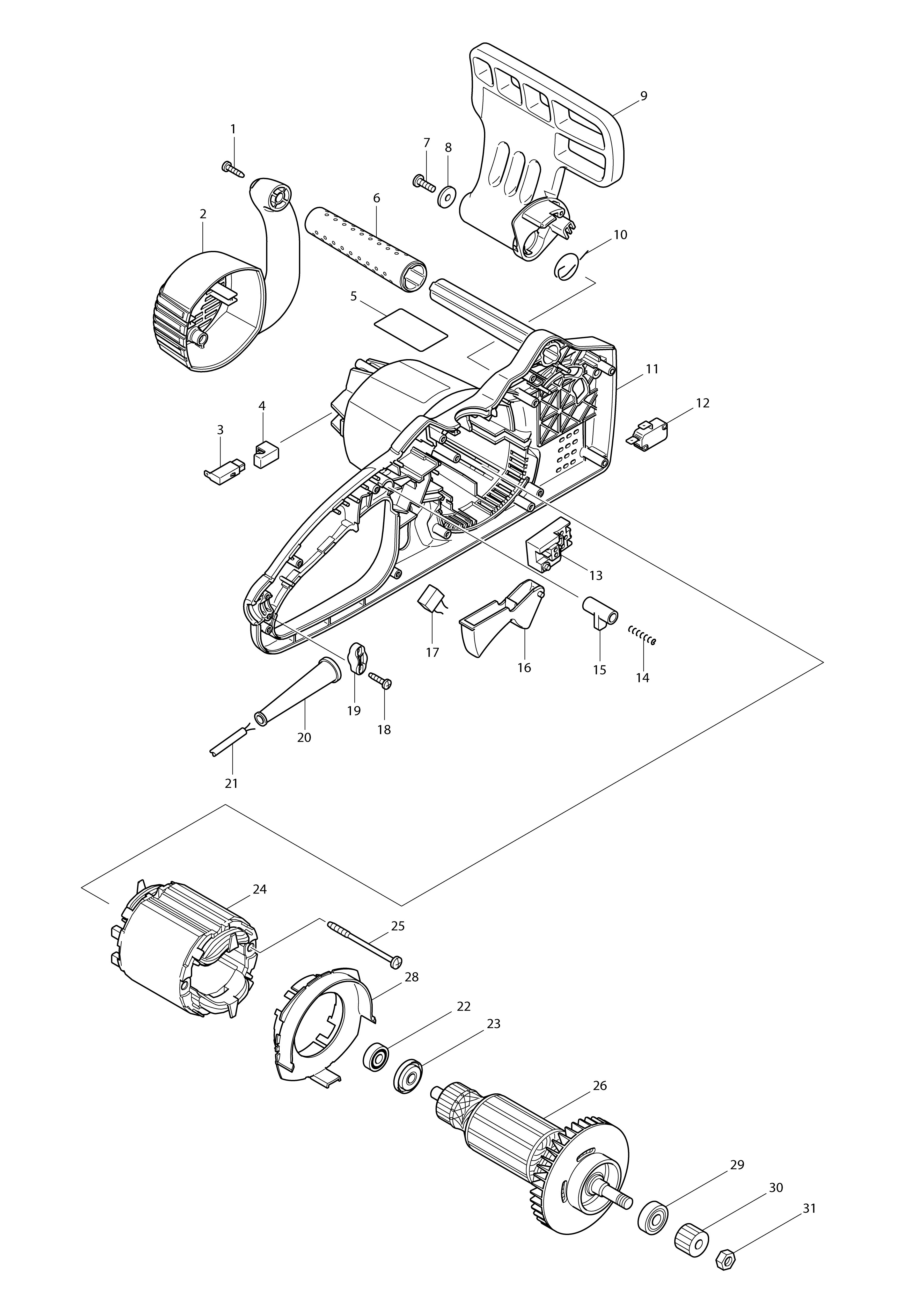 Vue éclatée Makita ES-33A#01