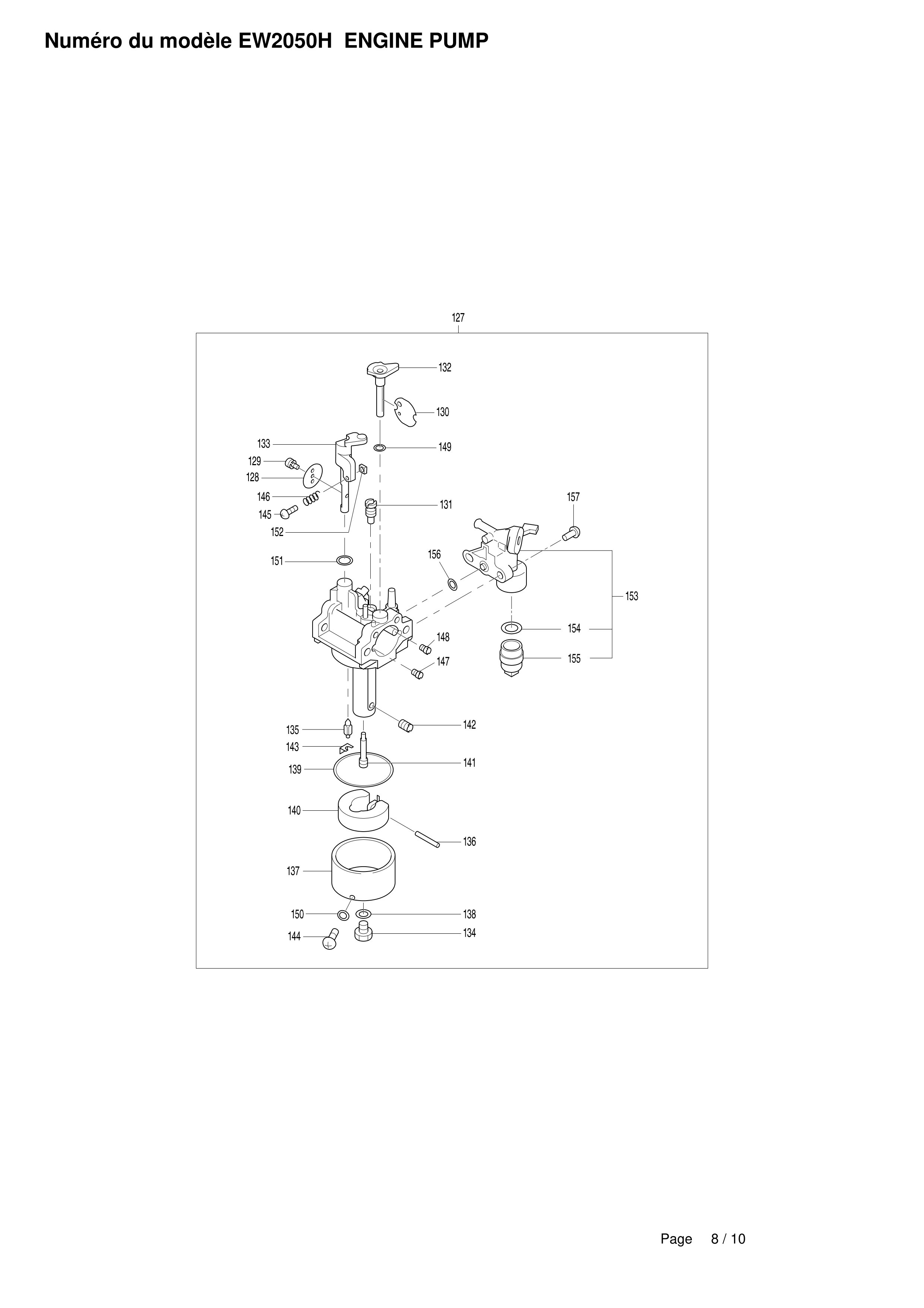 Vue éclatée Makita EW2050H#01