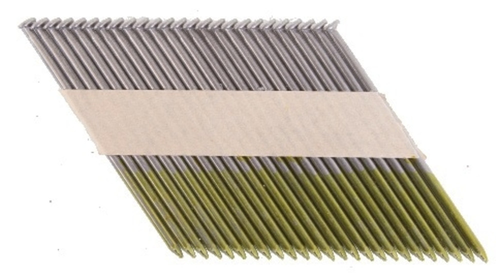 Clous 34° tête D lisses en bandes collées, pour cloueurs pneumatiques et à gaz (GN900, IM350, IM90) Makita