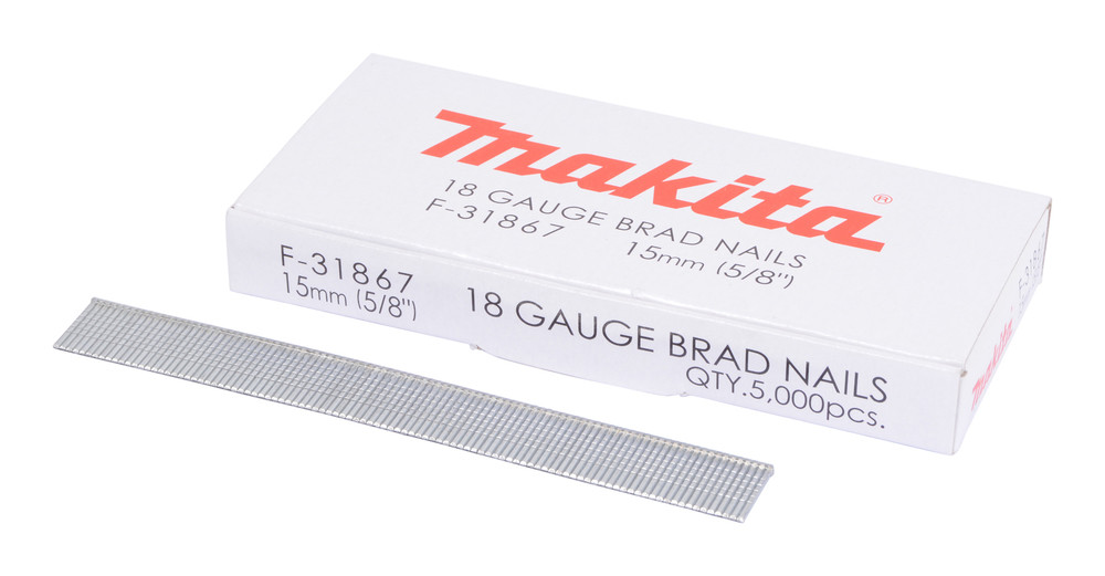 Clous tête homme mini brads 18 Ga galvanisés, pour cloueurs pneumatiques (DBN500, SKN12, NT45A, IM50) Makita