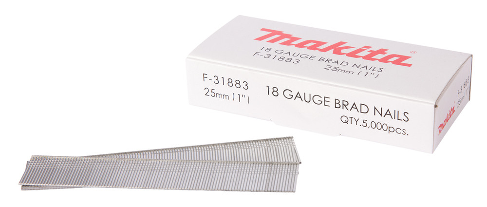 Clous tête homme mini brads 18 Ga galvanisés, pour cloueurs pneumatiques (DBN500, SKN12, NT45A, IM50) Makita