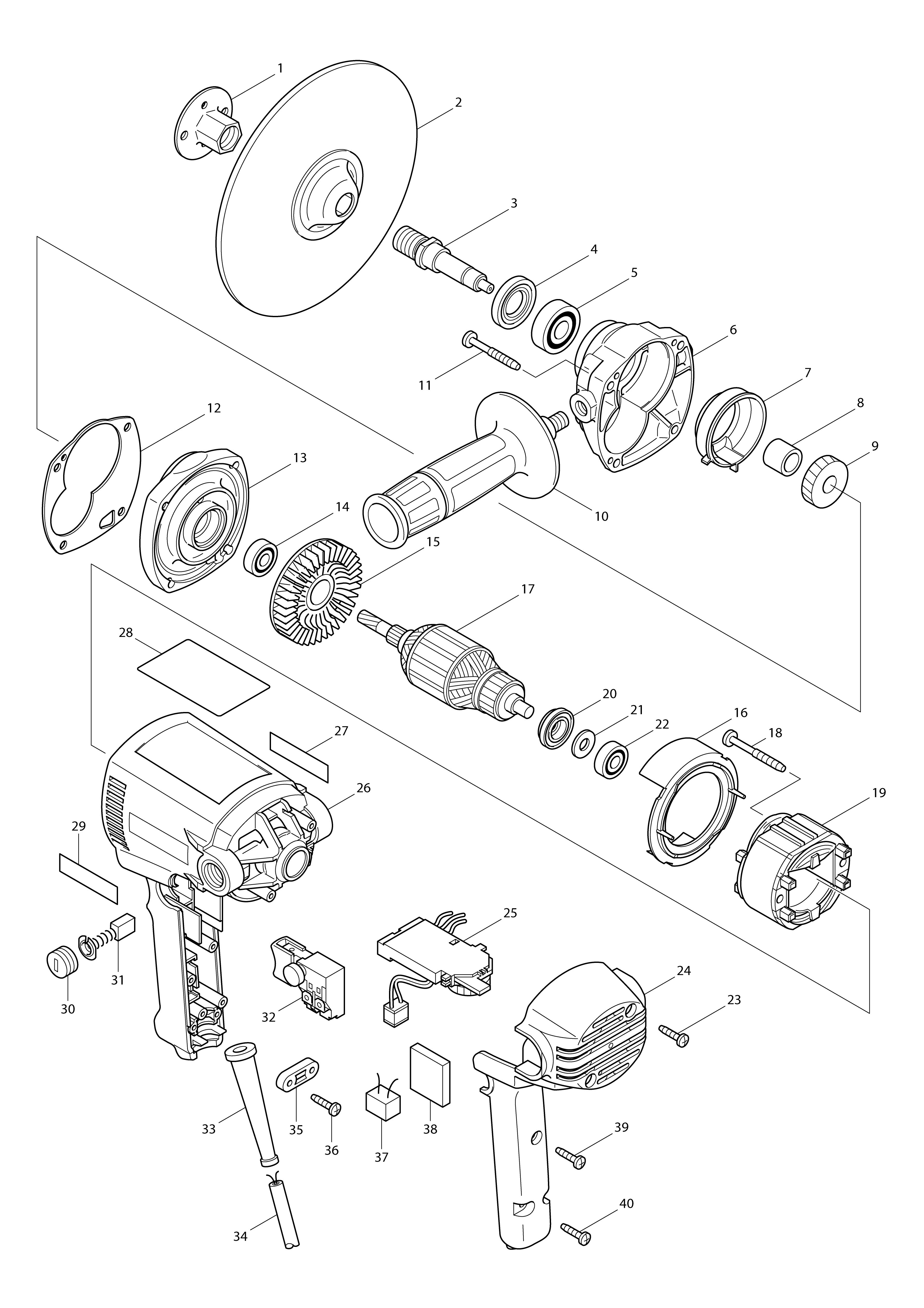 Vue éclatée Makita GV7000C#01