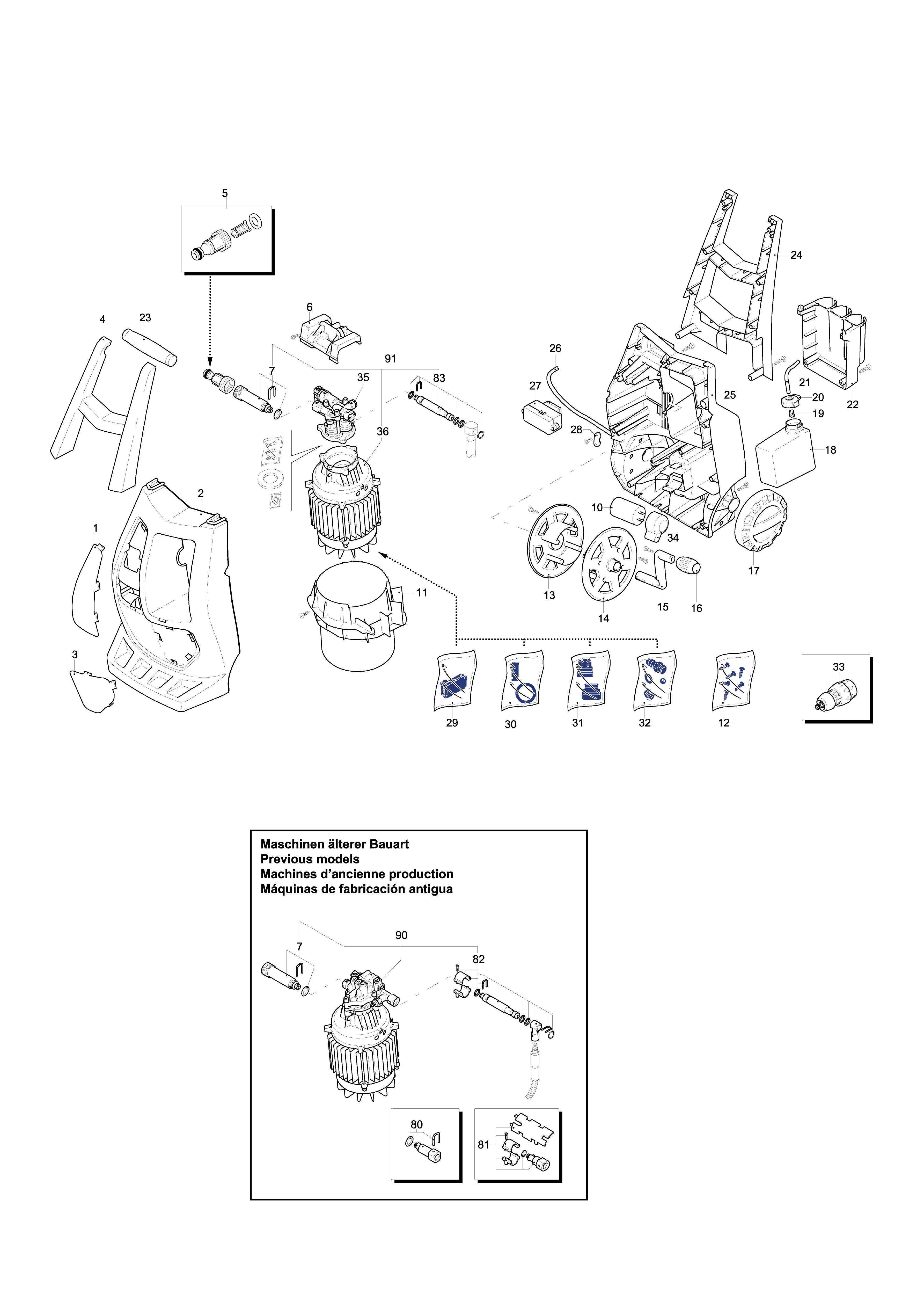 Vue éclatée Makita HW121#01