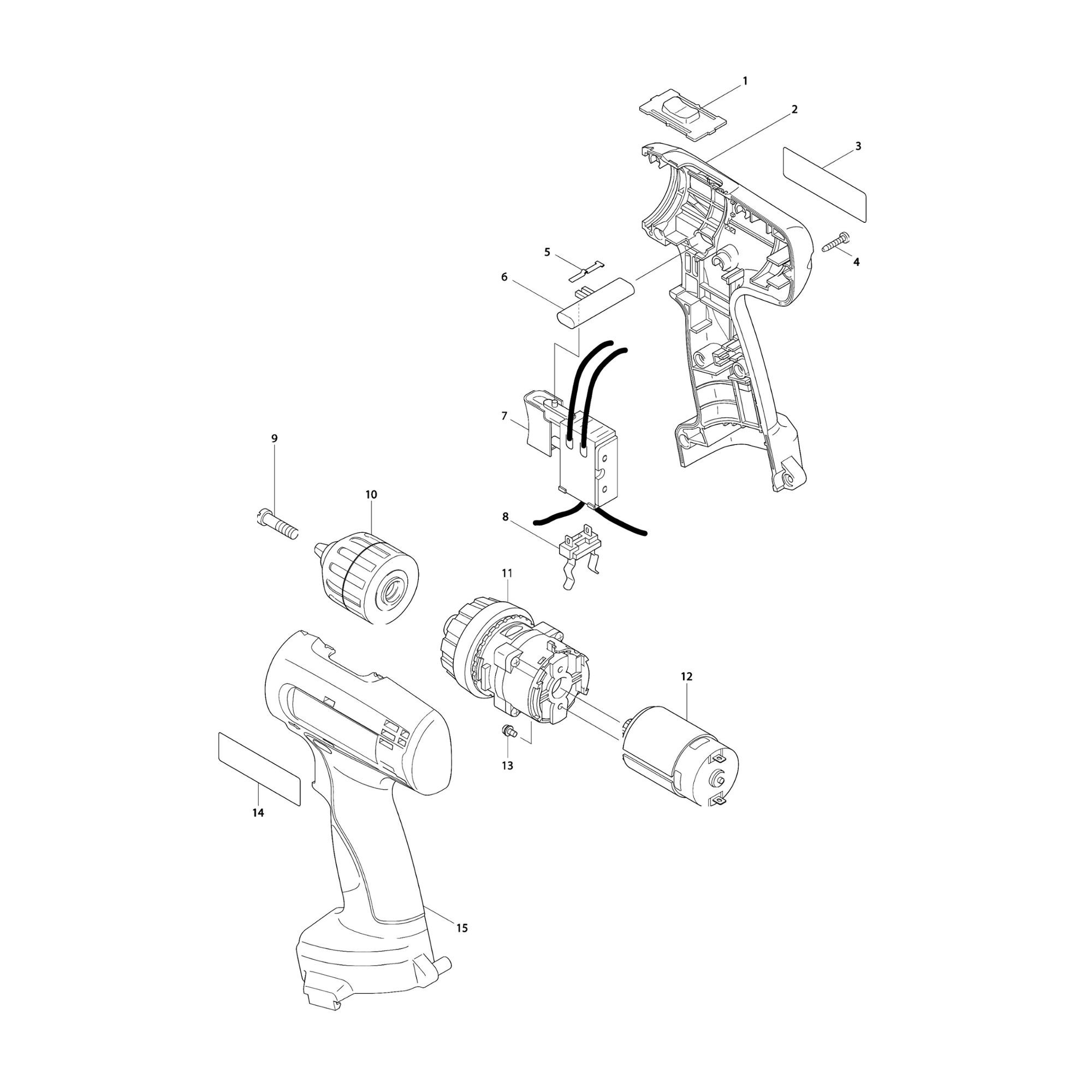 Vue éclatée Makita 6270 #01