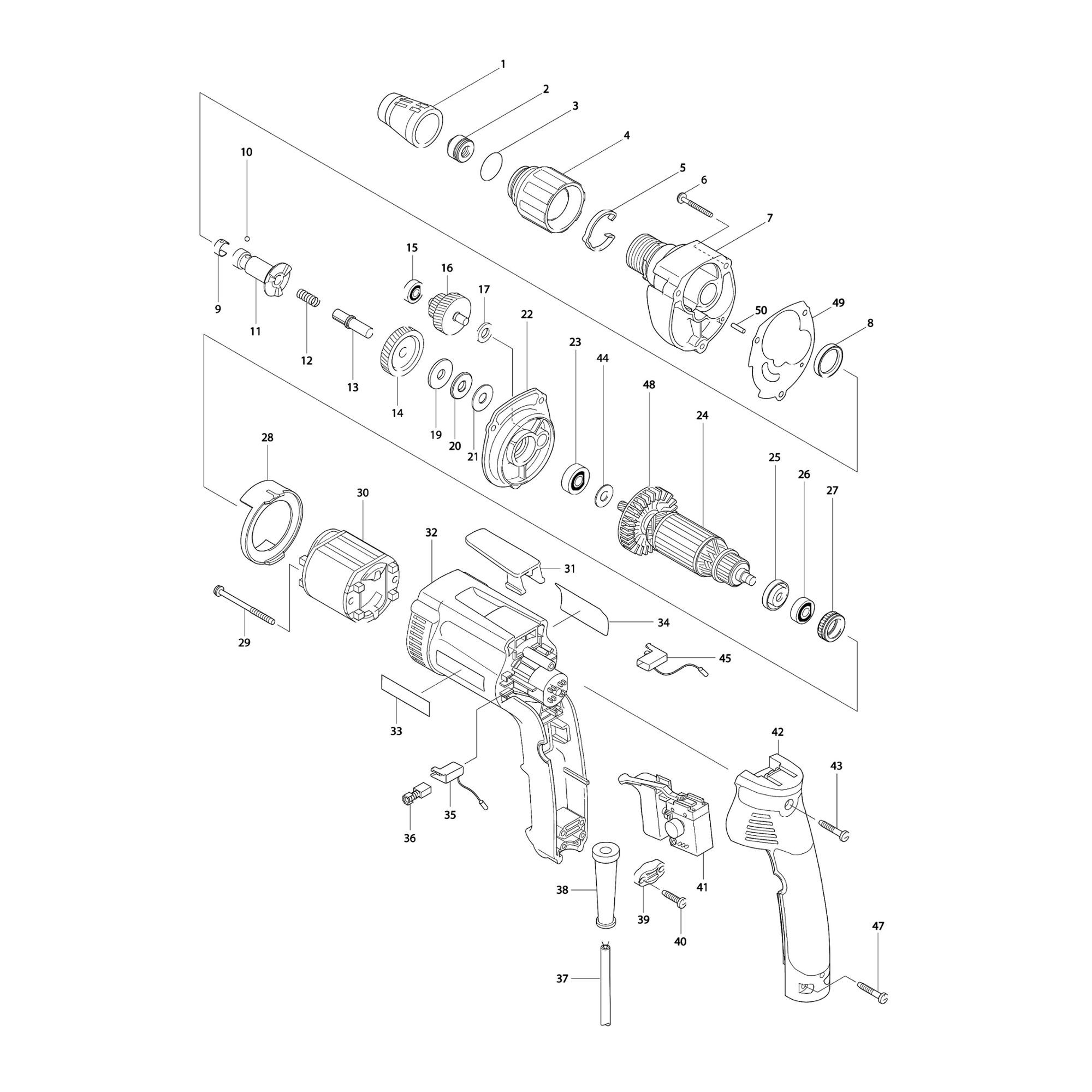 Vue éclatée Makita 6826N #01