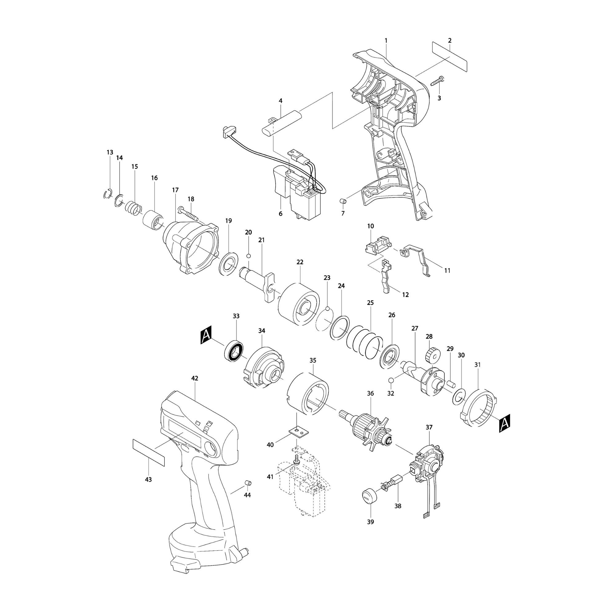 Vue éclatée Makita 6916F #01