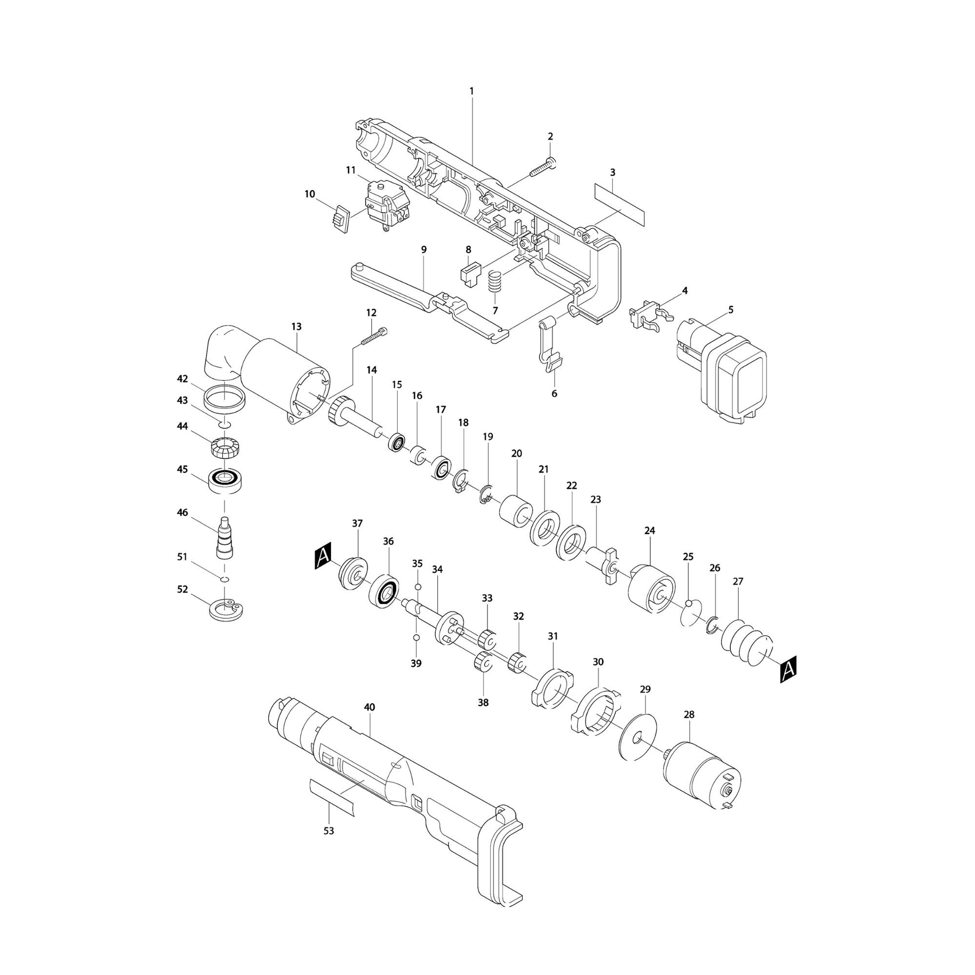 Vue éclatée Makita 6940 #01