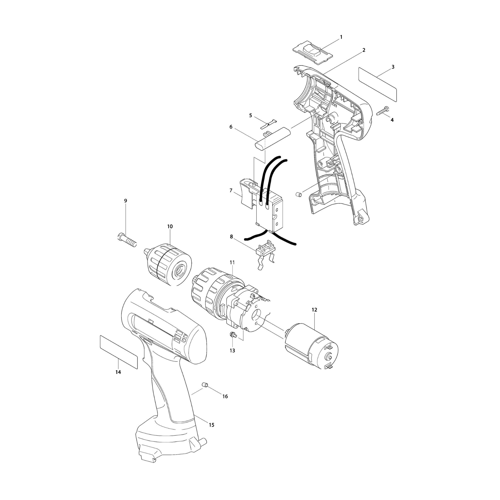 Vue éclatée Makita 8270 #01