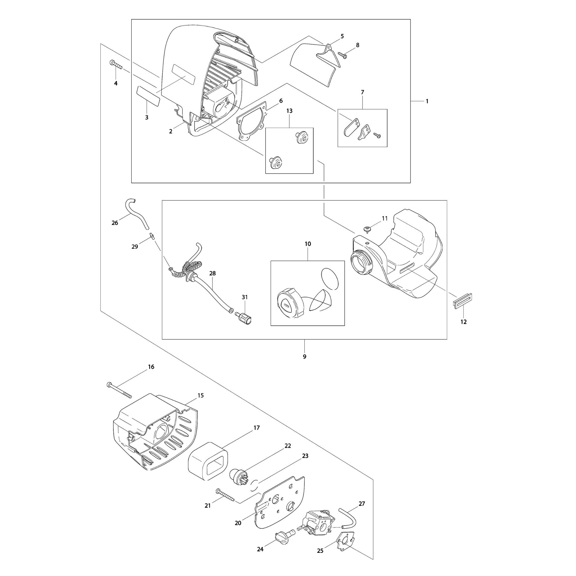 Vue éclatée Makita DST300 #01