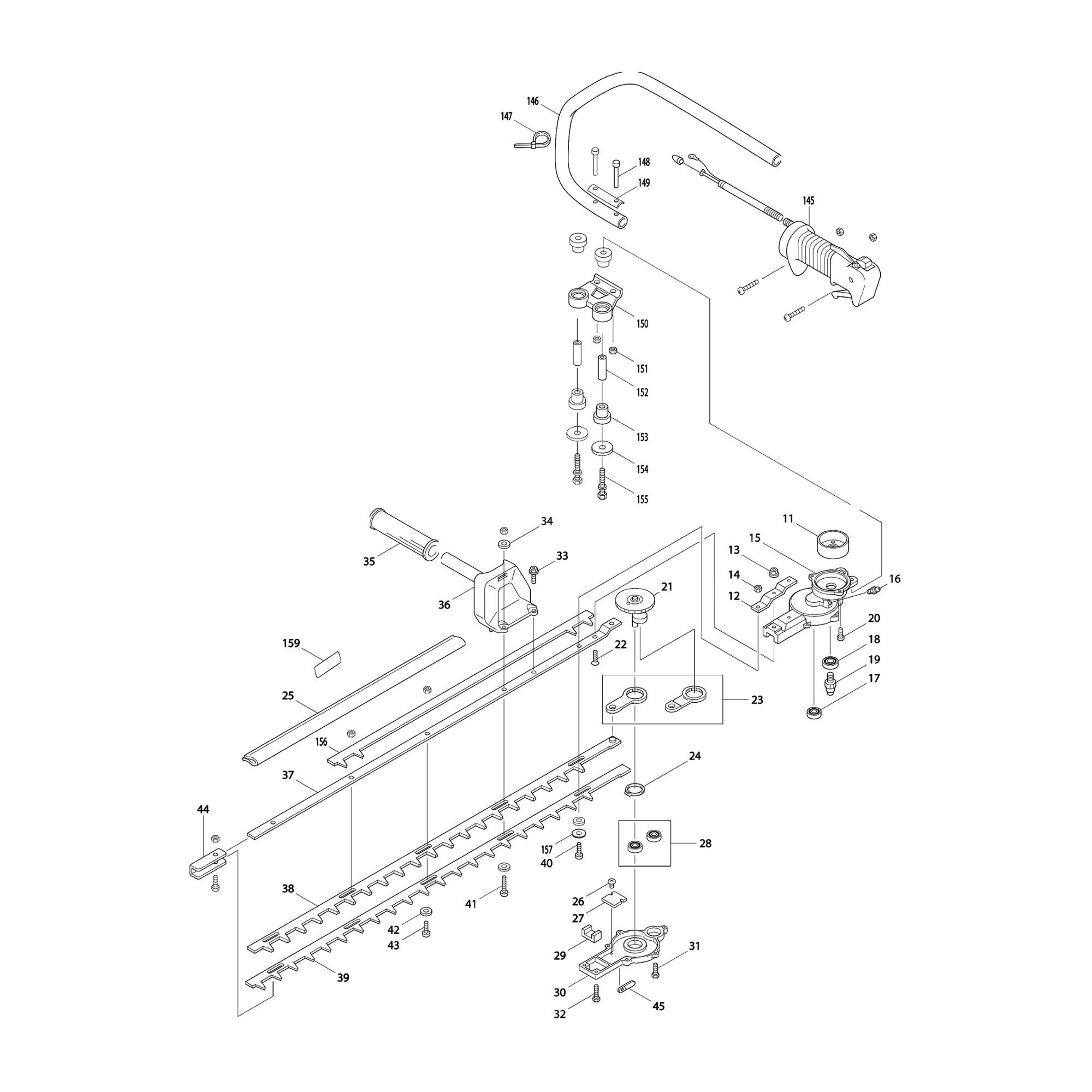 Vue éclatée Makita EH760 #01