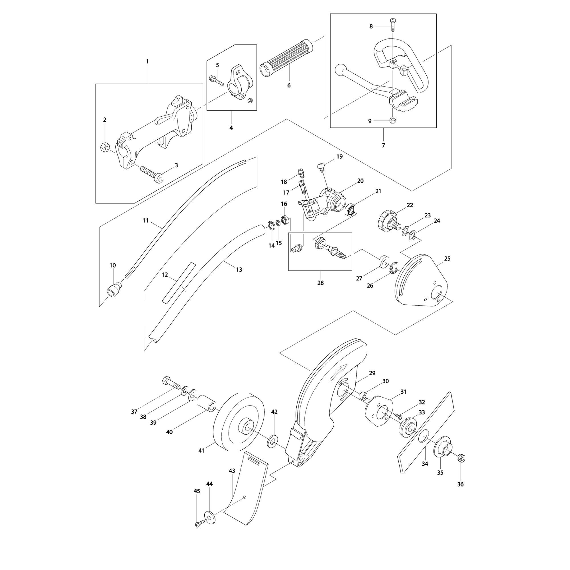 Vue éclatée Makita ETR2500 #01