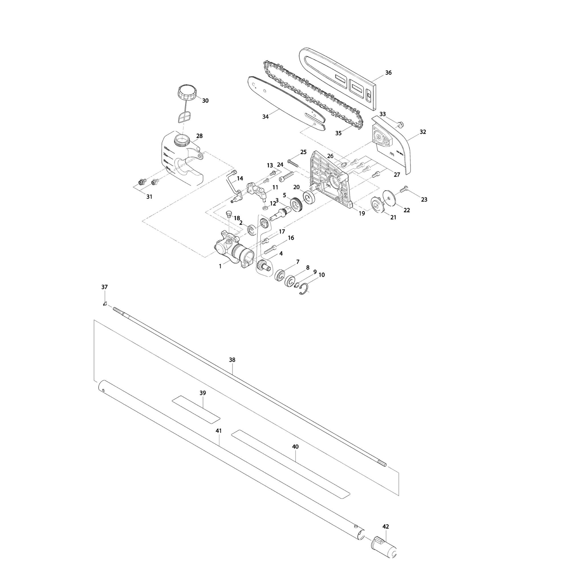 Vue éclatée Makita EY401MP #01