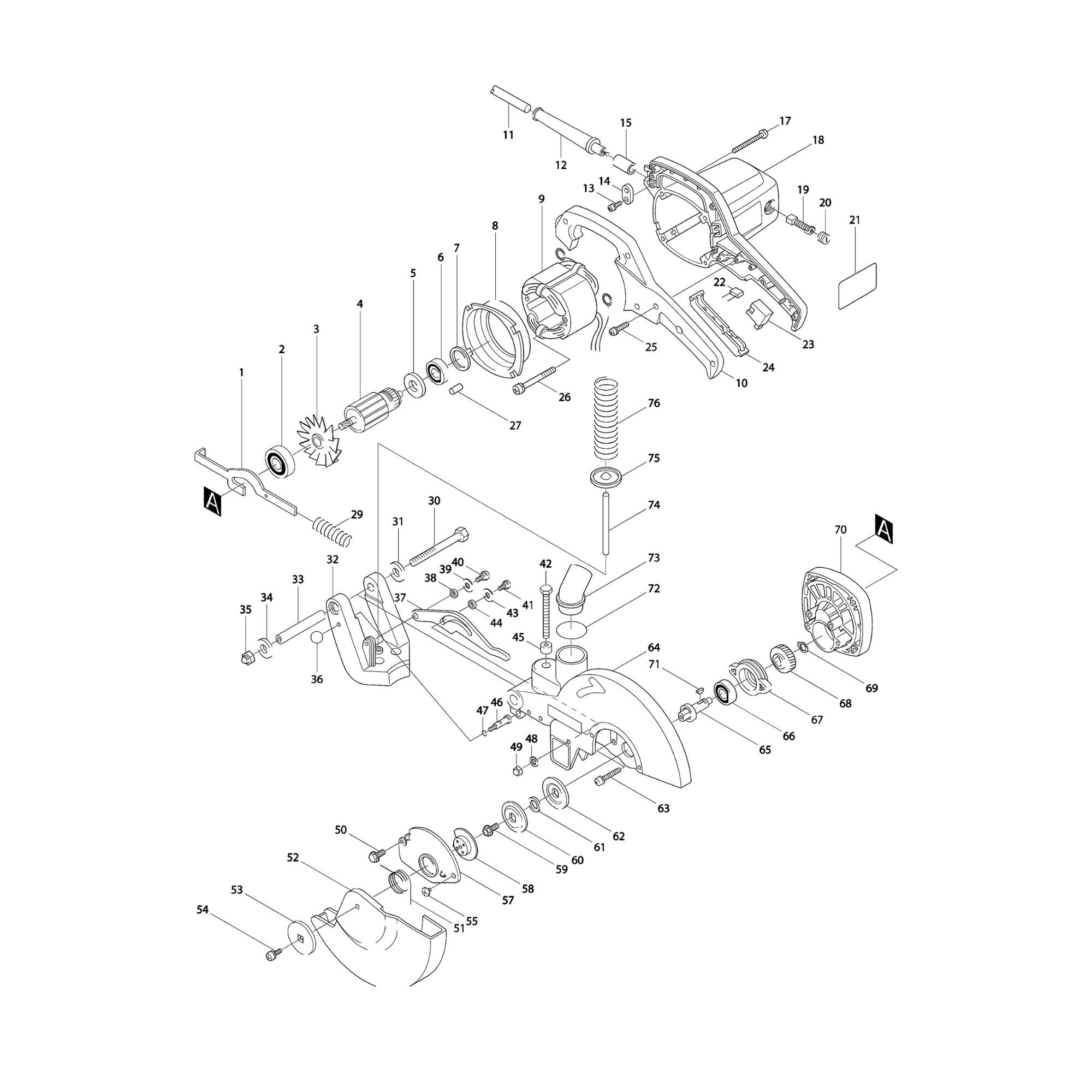 Vue éclatée Makita LS1030 #01