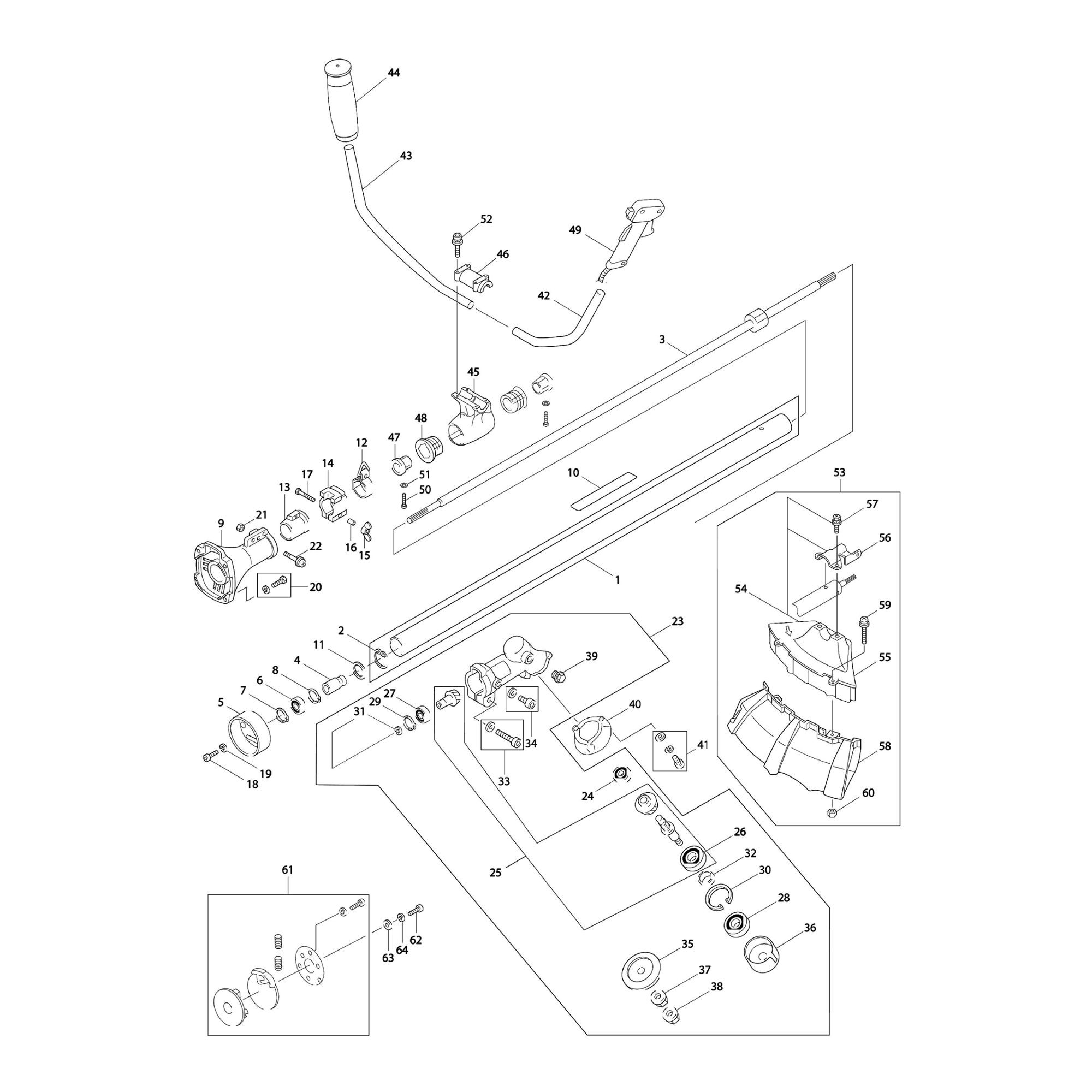 Vue éclatée Makita RBC420E #01