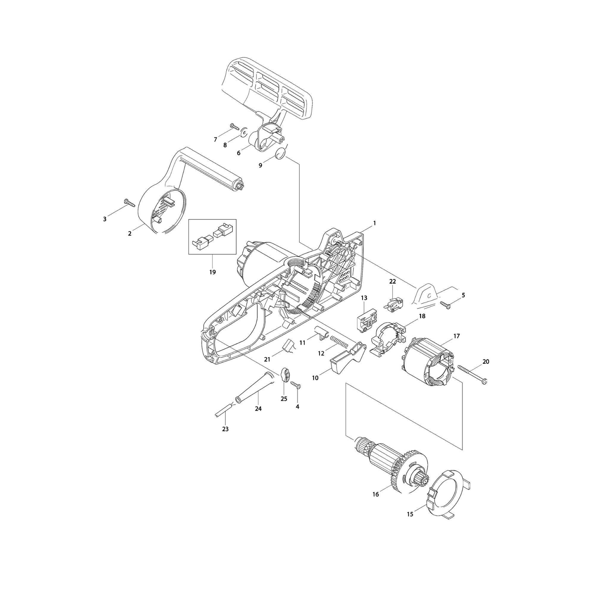 Vue éclatée Makita UC3010A #01
