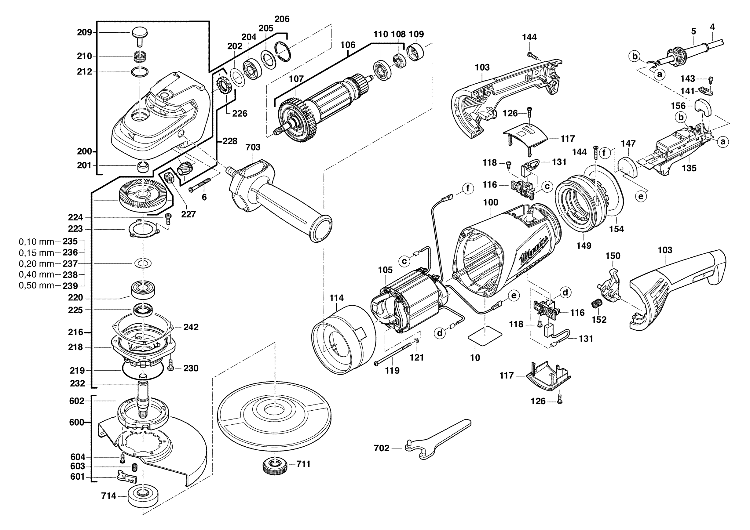 MILWAUKEE AGV21-230GE#4000402182