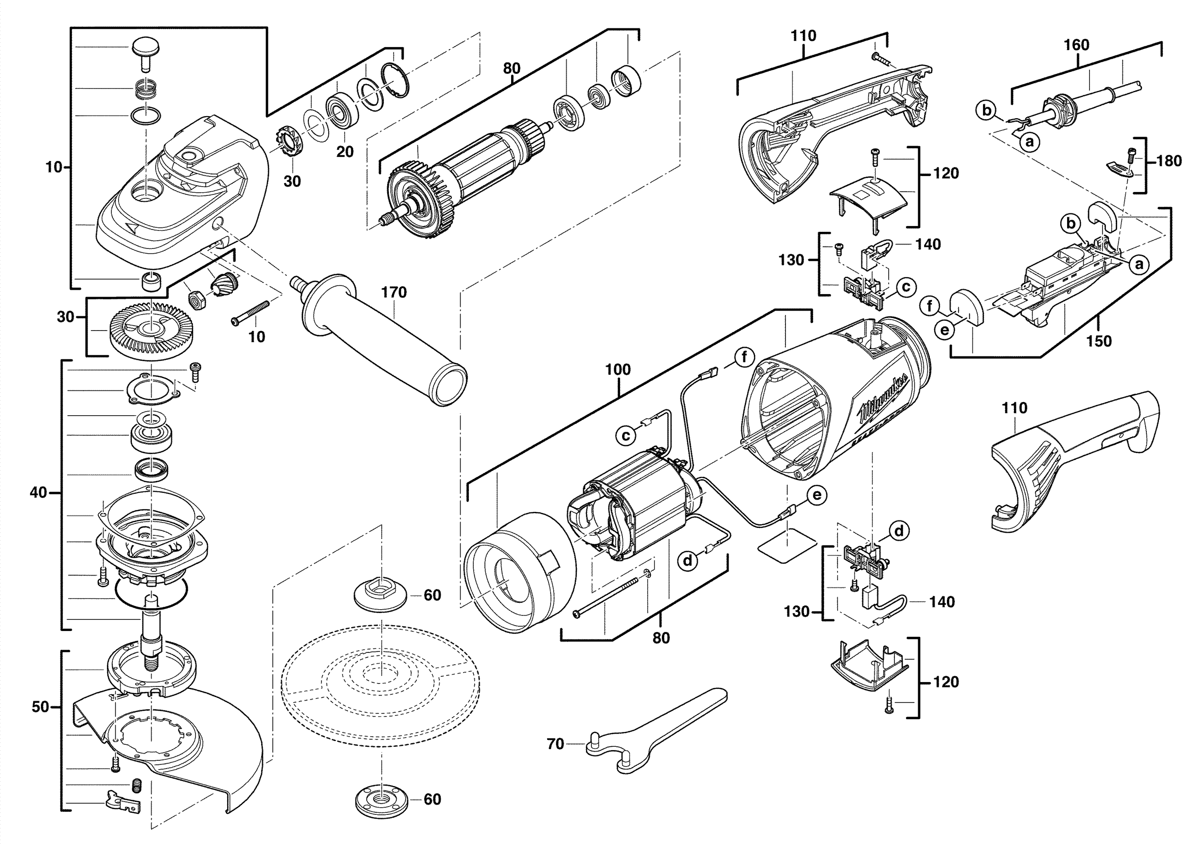 MILWAUKEE AG21-230DMS#4000410626