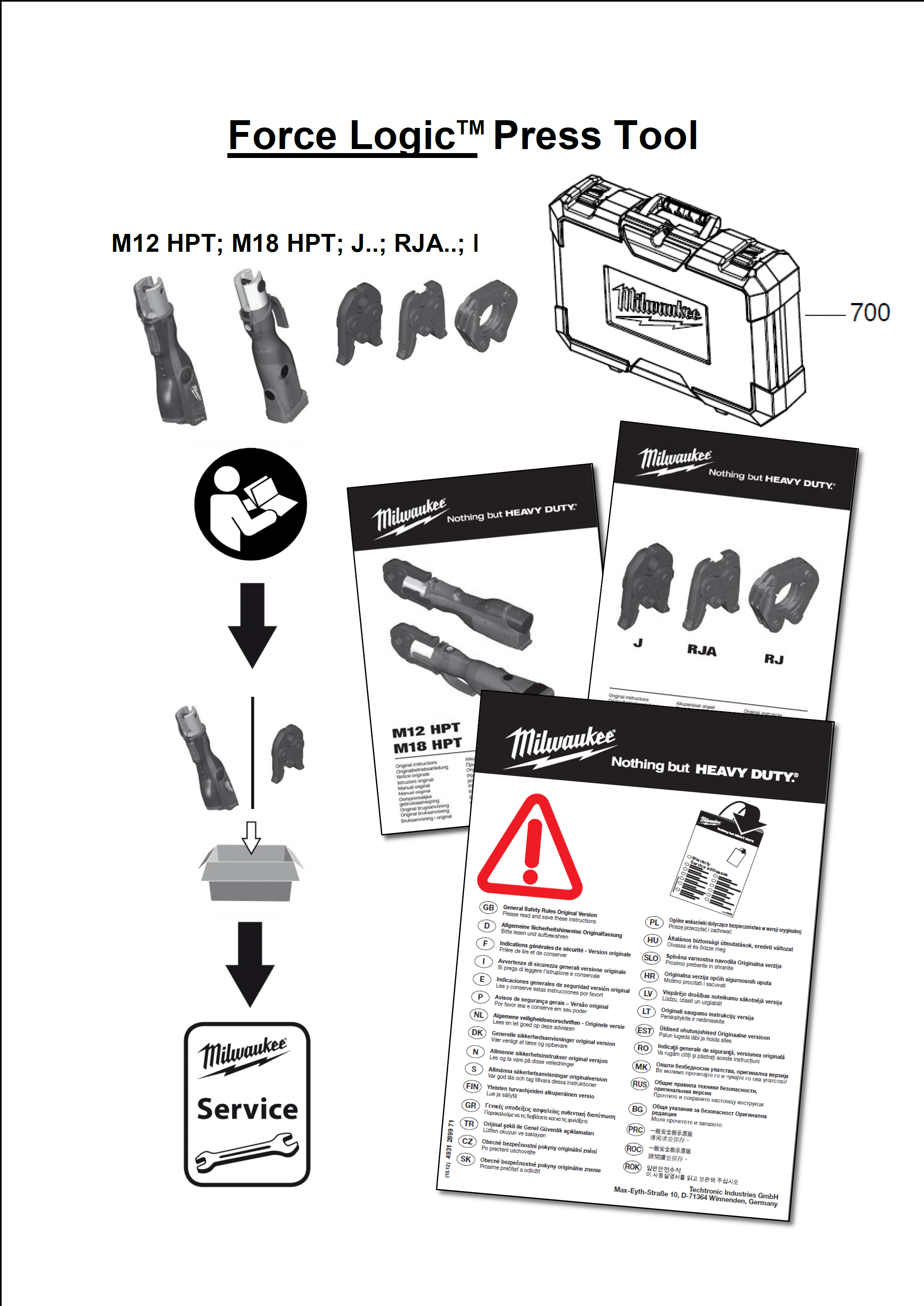 MILWAUKEE M12HPT-202C KIT#4000443086