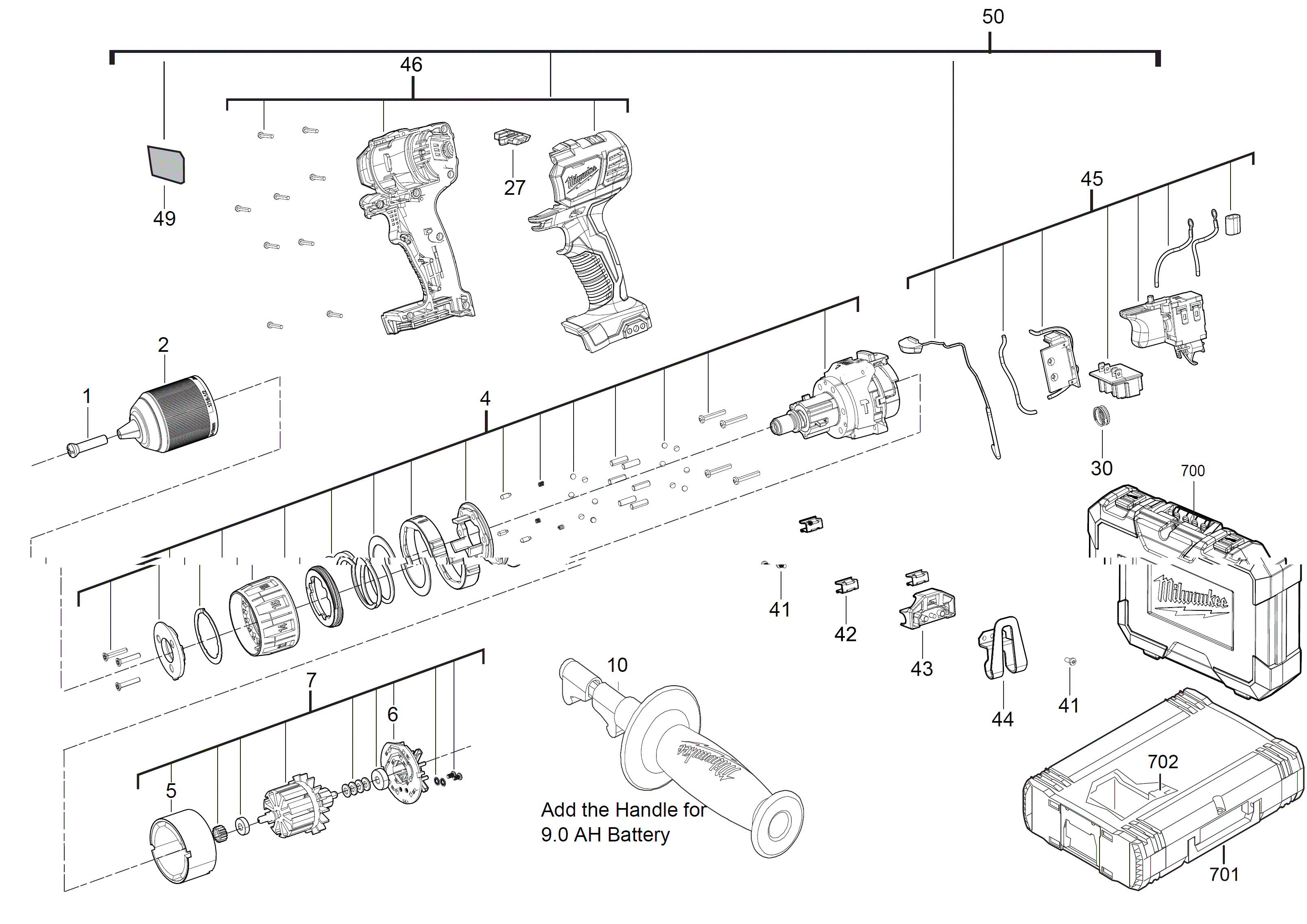 MILWAUKEE M18BPD-202C#4000443501